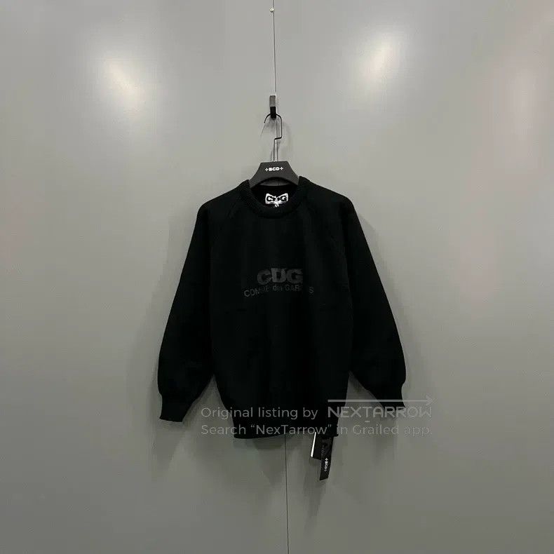 Comme des Garcons Comme Des Garcons Black Logo Printed Knitwear, Size L Size L / US 10 / IT 46 - 1 Thumbnail