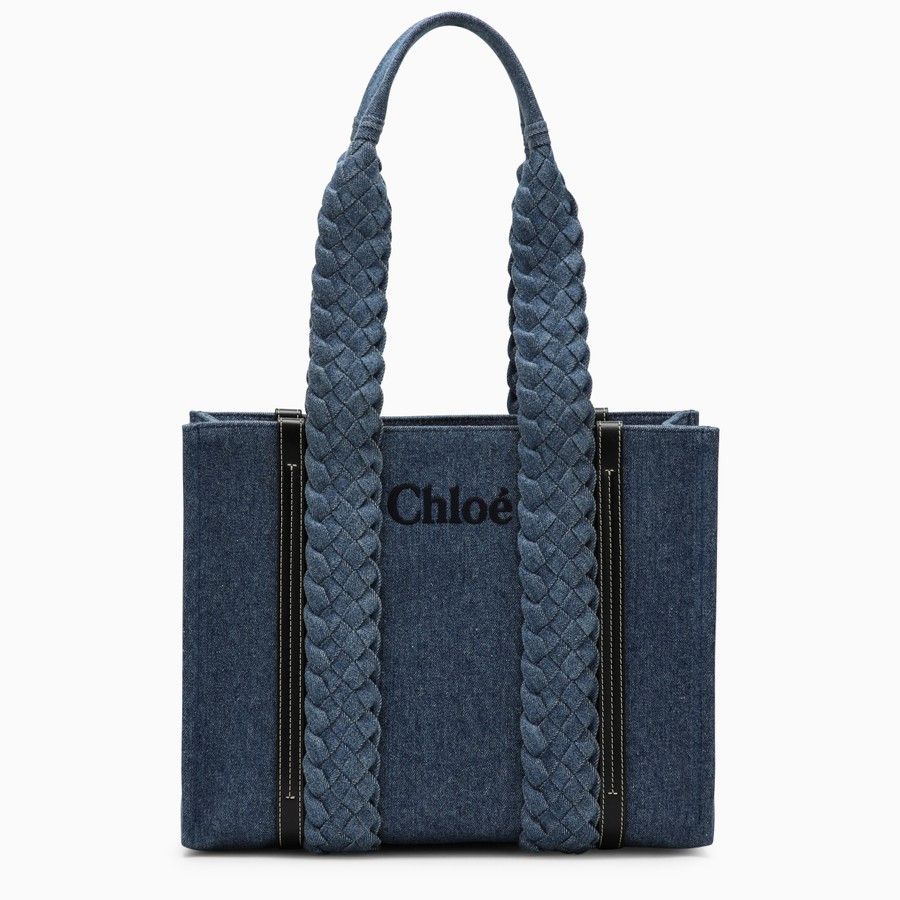 Chloe o1d2blof0824 Size : OS / Small Tote Bag in Blue Size ONE SIZE - 1 Thumbnail