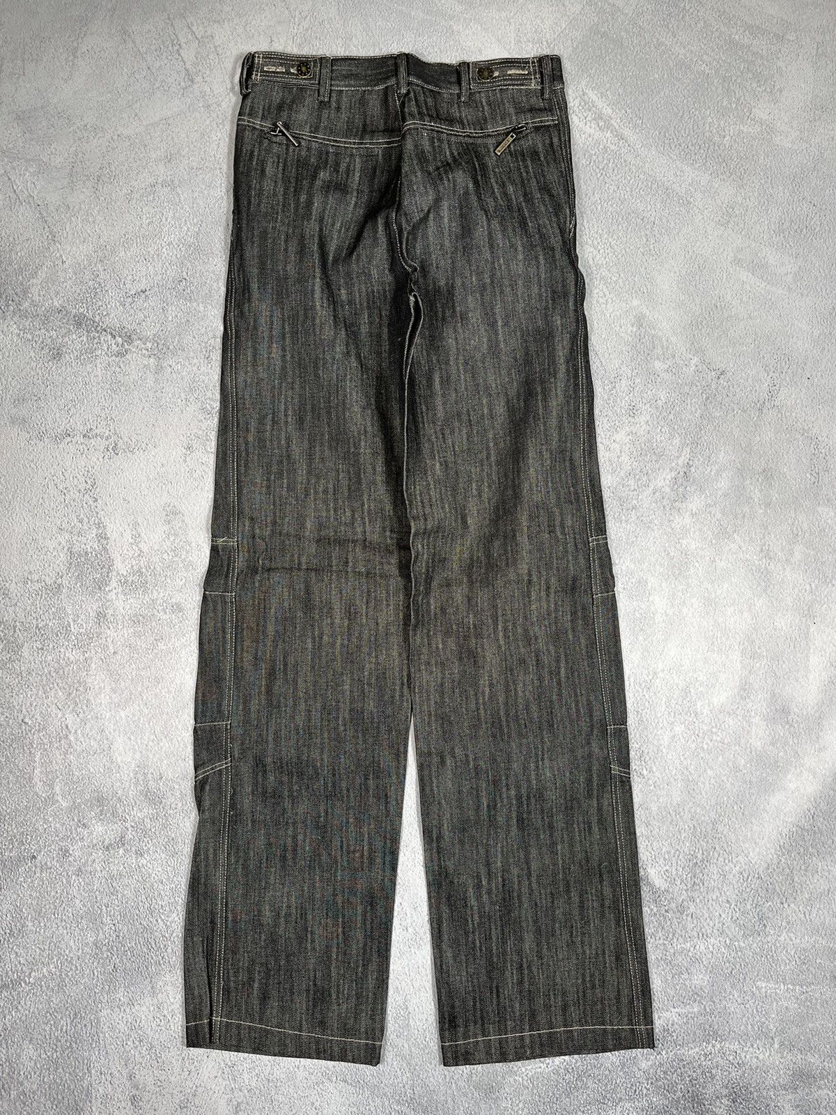 Japanese Brand × Vintage Vintage Y2K Japanese wide dongle knee jeans denim Size 26" / US 2 / IT 38 - 5 Thumbnail