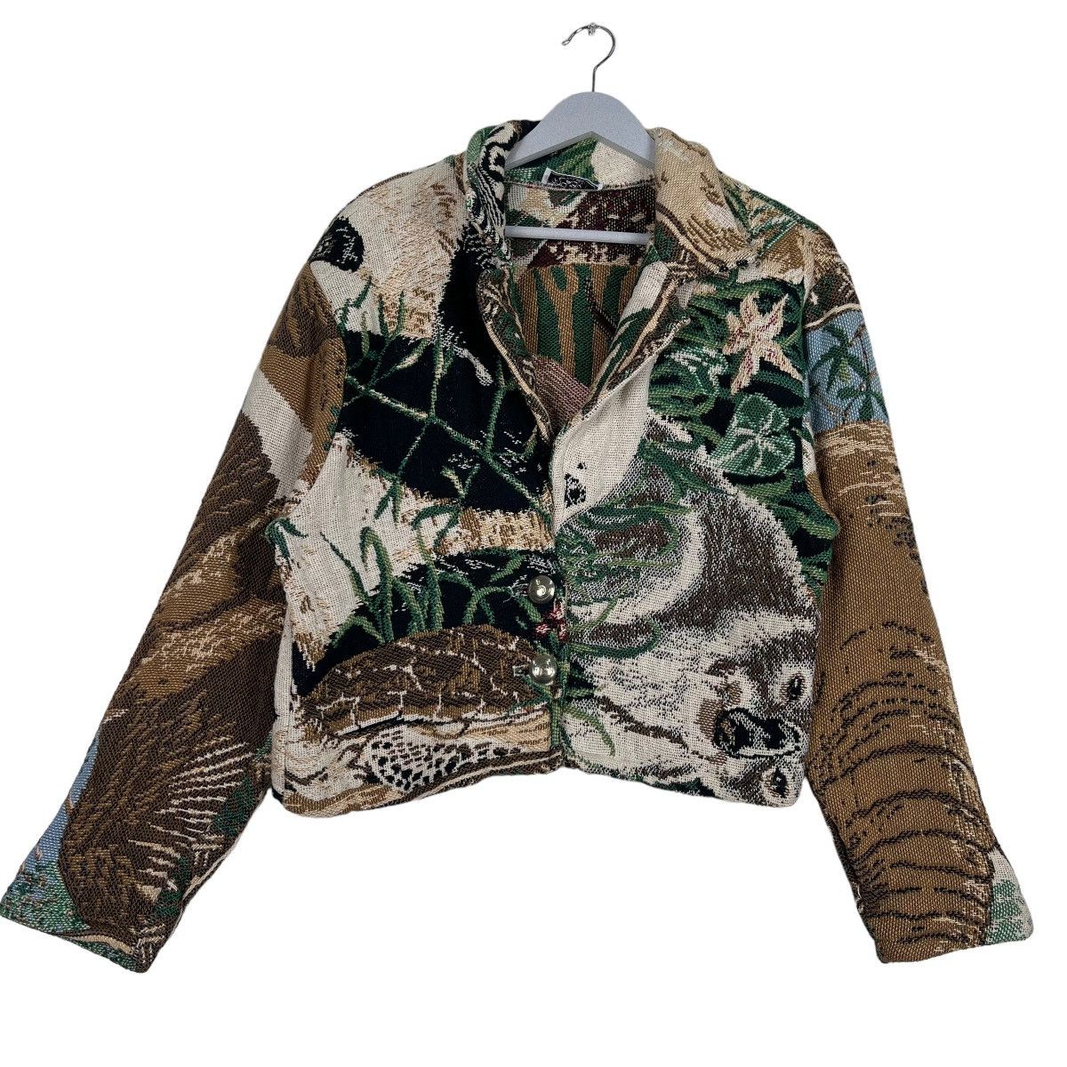 Designer 🔥 80s MIDNIGHT LADY BY PACO COLER ANIMAL PRINT JACKET Size M / US 6-8 / IT 42-44 - 2 Thumbnail