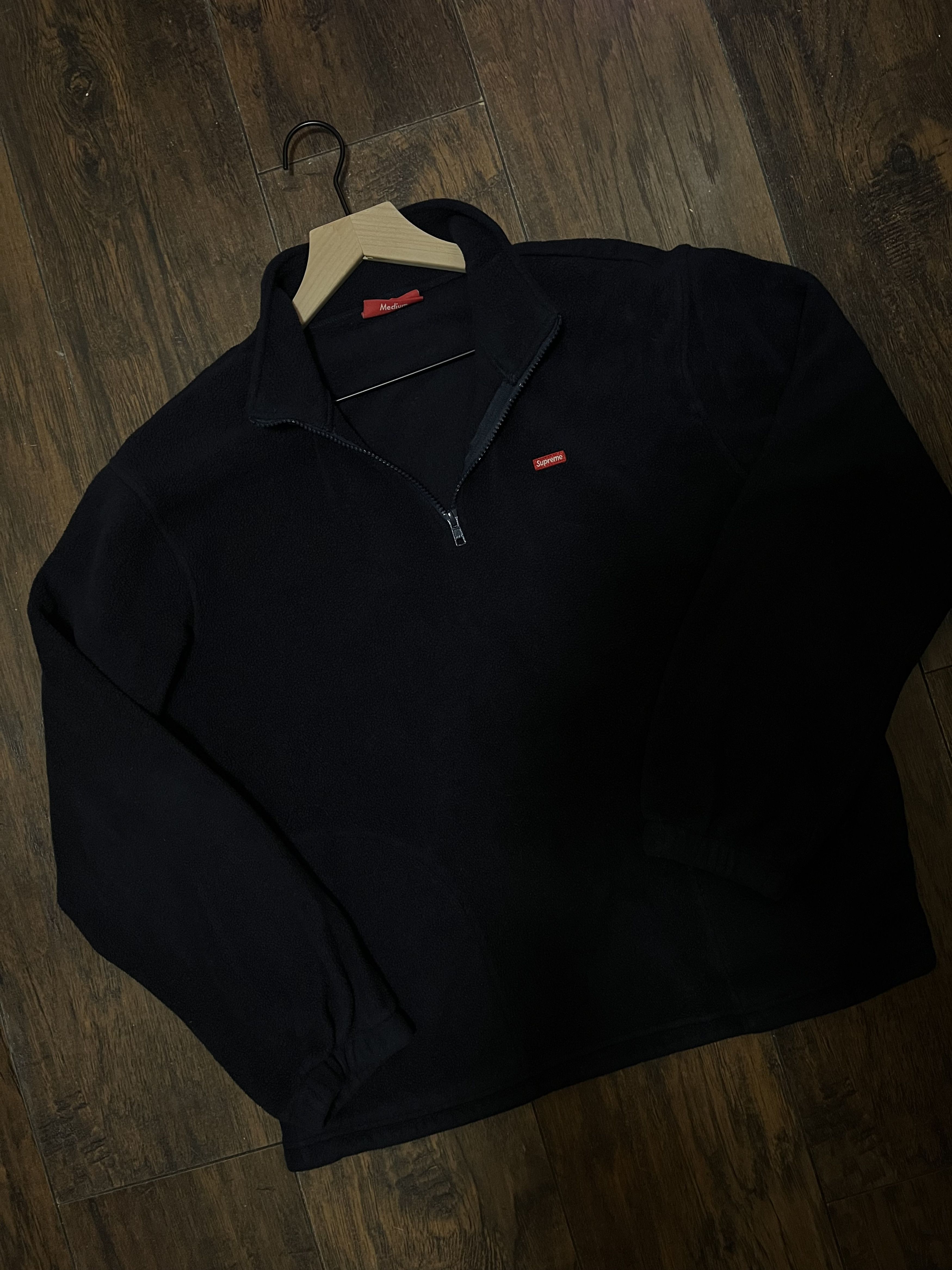 Supreme Supreme Polartec Half Zip Pullover Navy Fleece Men 