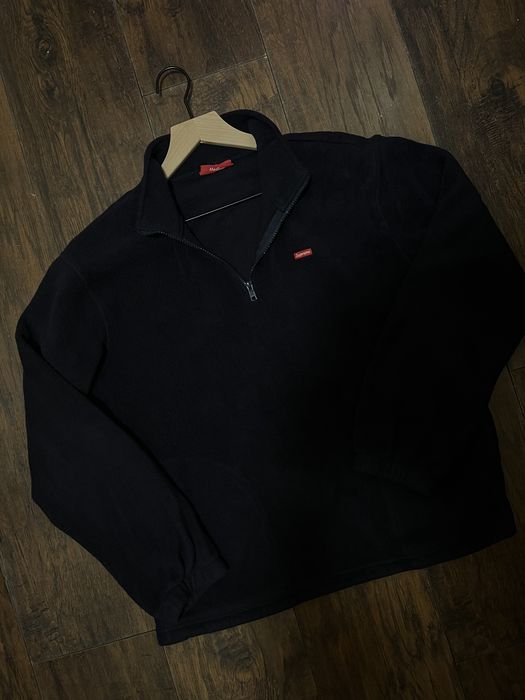 Supreme Supreme Polartec Half Zip Pullover Navy Fleece Men's