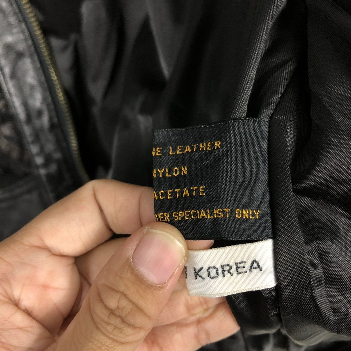 Japanese Brand 🔥VINTAGE BIKER LEATHER JACKET CHIA ISSEY MIYAKE Size US M / EU 48-50 / 2 - 22 Thumbnail