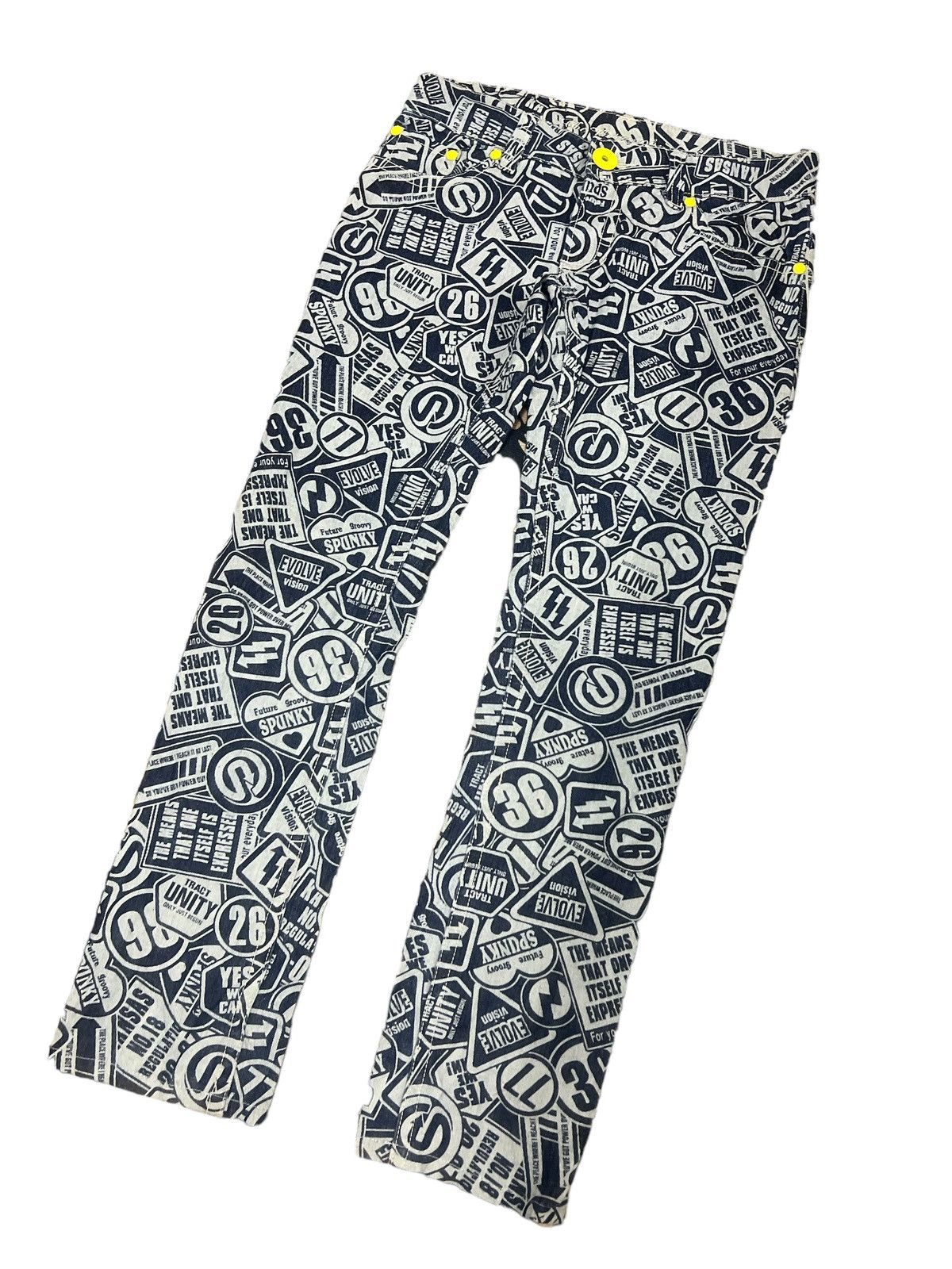 Hysteric Glamour FULL PRINT ORIGINAL JEANS Size US 30 / EU 46 - 5 Thumbnail