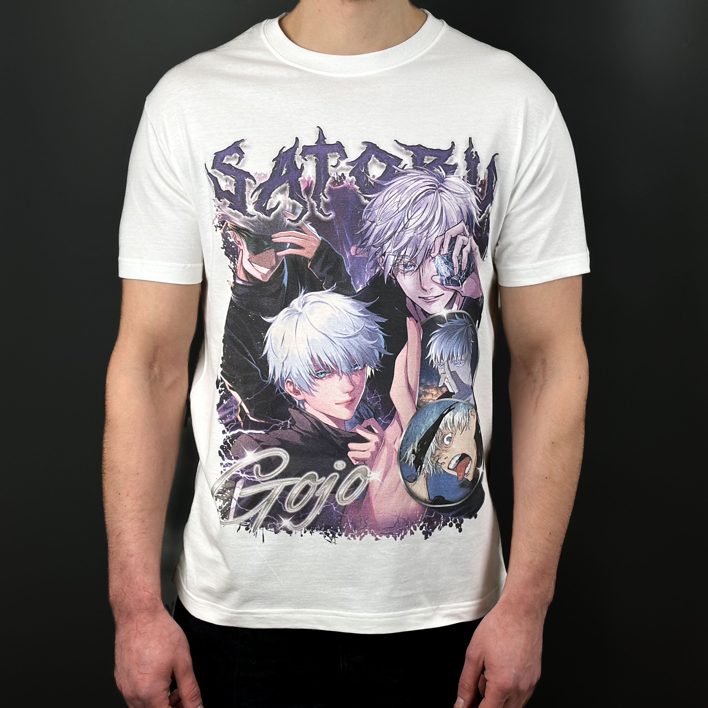 Anime × Japanese Brand × Vintage Satoru Gojo Jujutsu Kaisen Anime Tee T-Shirt Size US XL / EU 56 / 4 - 1 Thumbnail