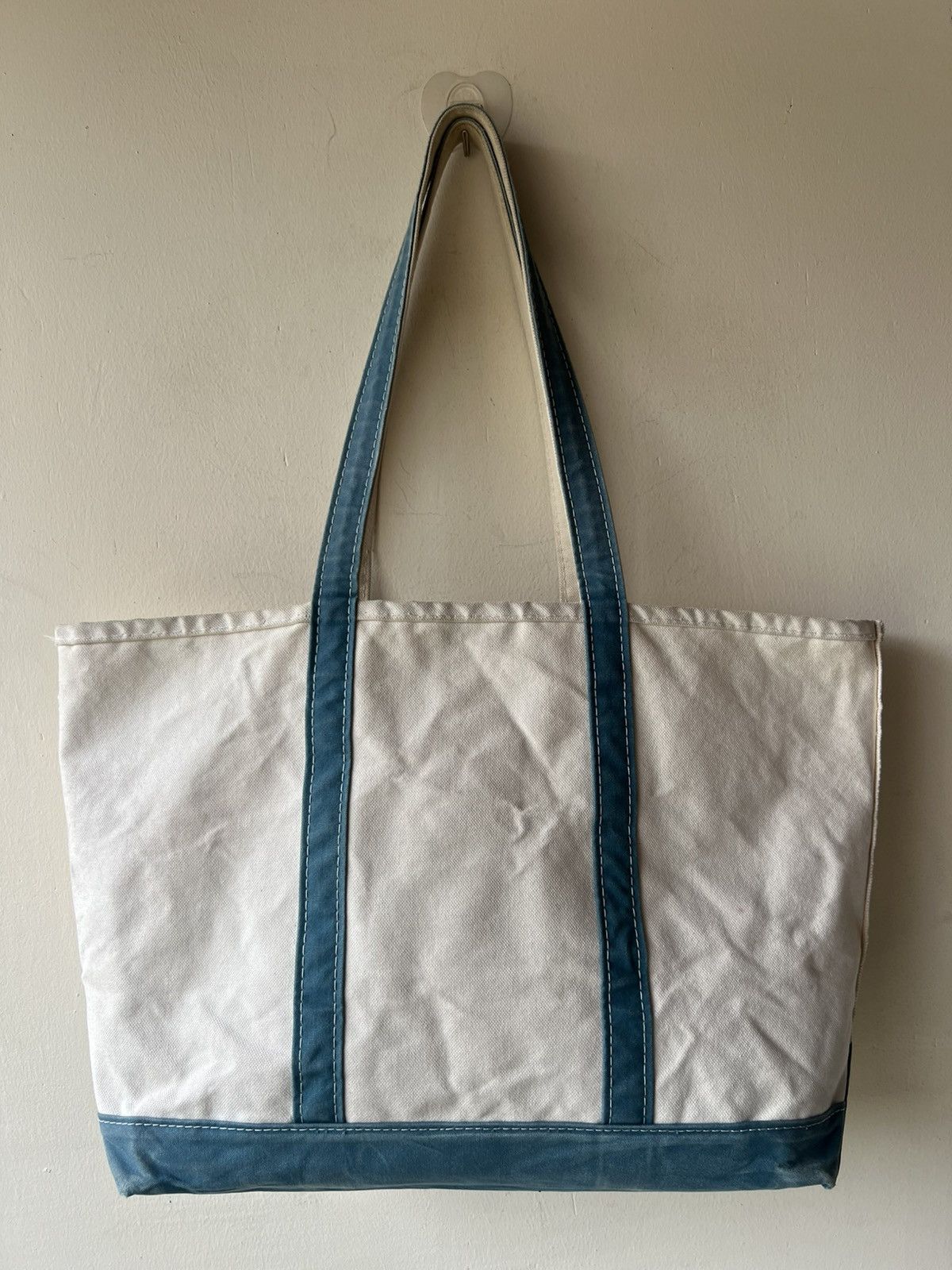 L.L. Bean RARE! 80s L.L. Fade Patina Long Handle Huge Tote Bag Size ONE SIZE - 21 Thumbnail