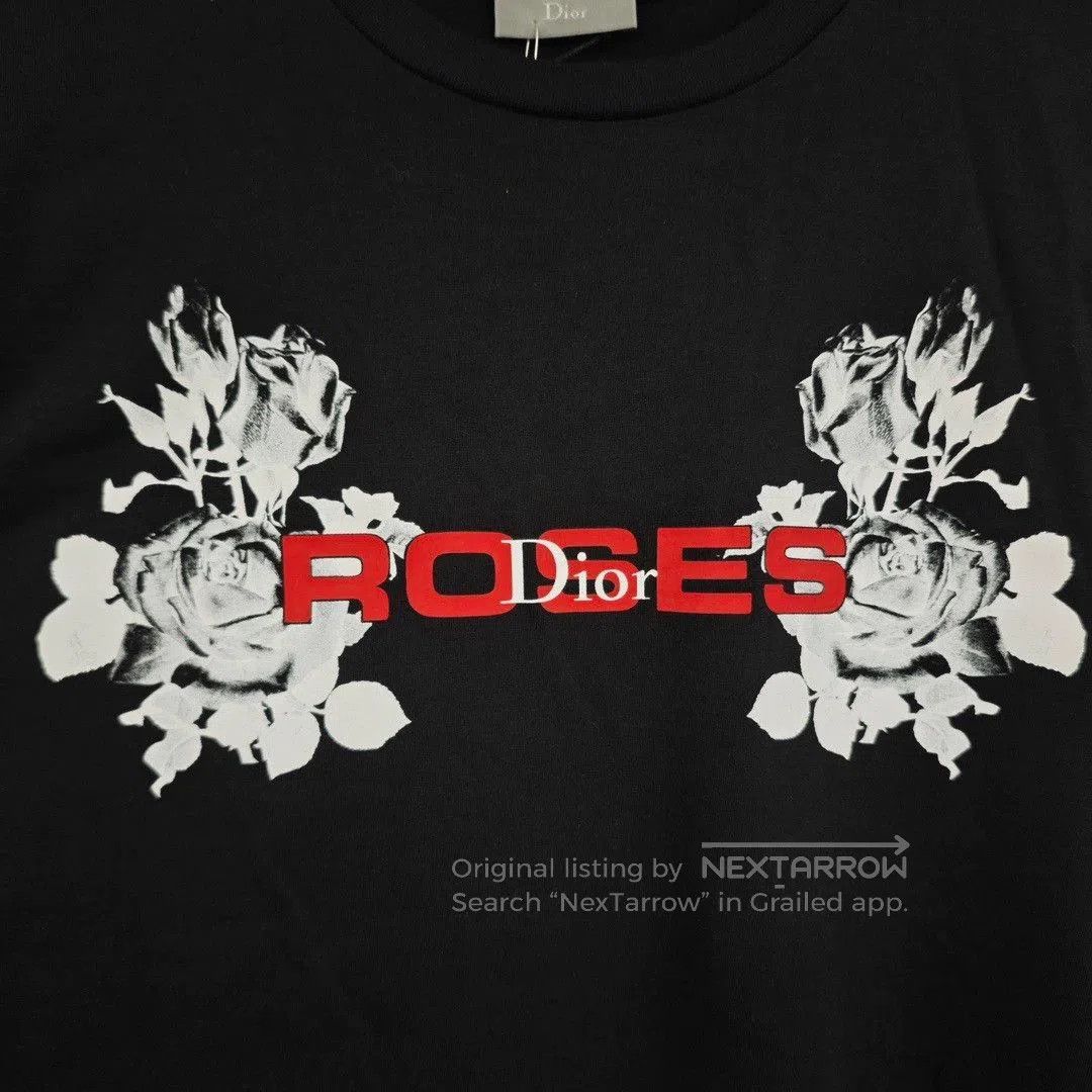 Dior dior rose logo short sleeve t-shirt. Size US S / EU 44-46 / 1 - 3 Thumbnail