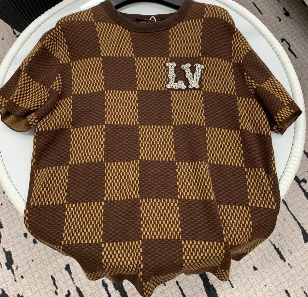 Louis Vuitton LV 2025ss Checkered Short Sleeve Shirt-2506 Size US M / EU 48-50 / 2 - 1 Thumbnail