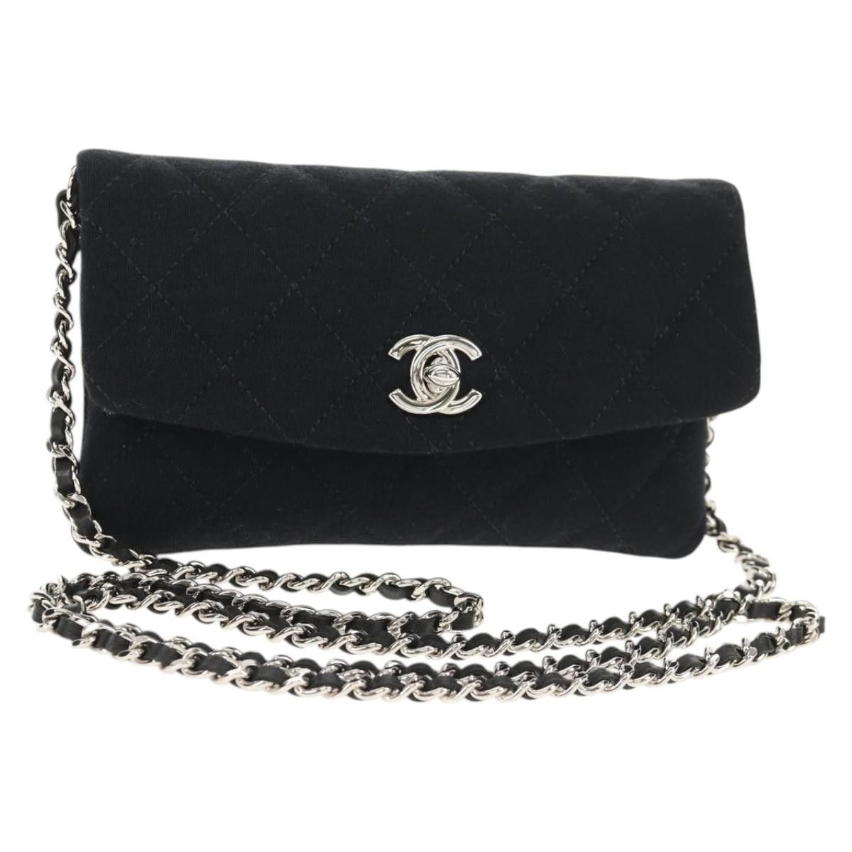 Chanel Chanel VIP Chain Crossbody Quilted Jersey Size ONE SIZE - 1 Thumbnail