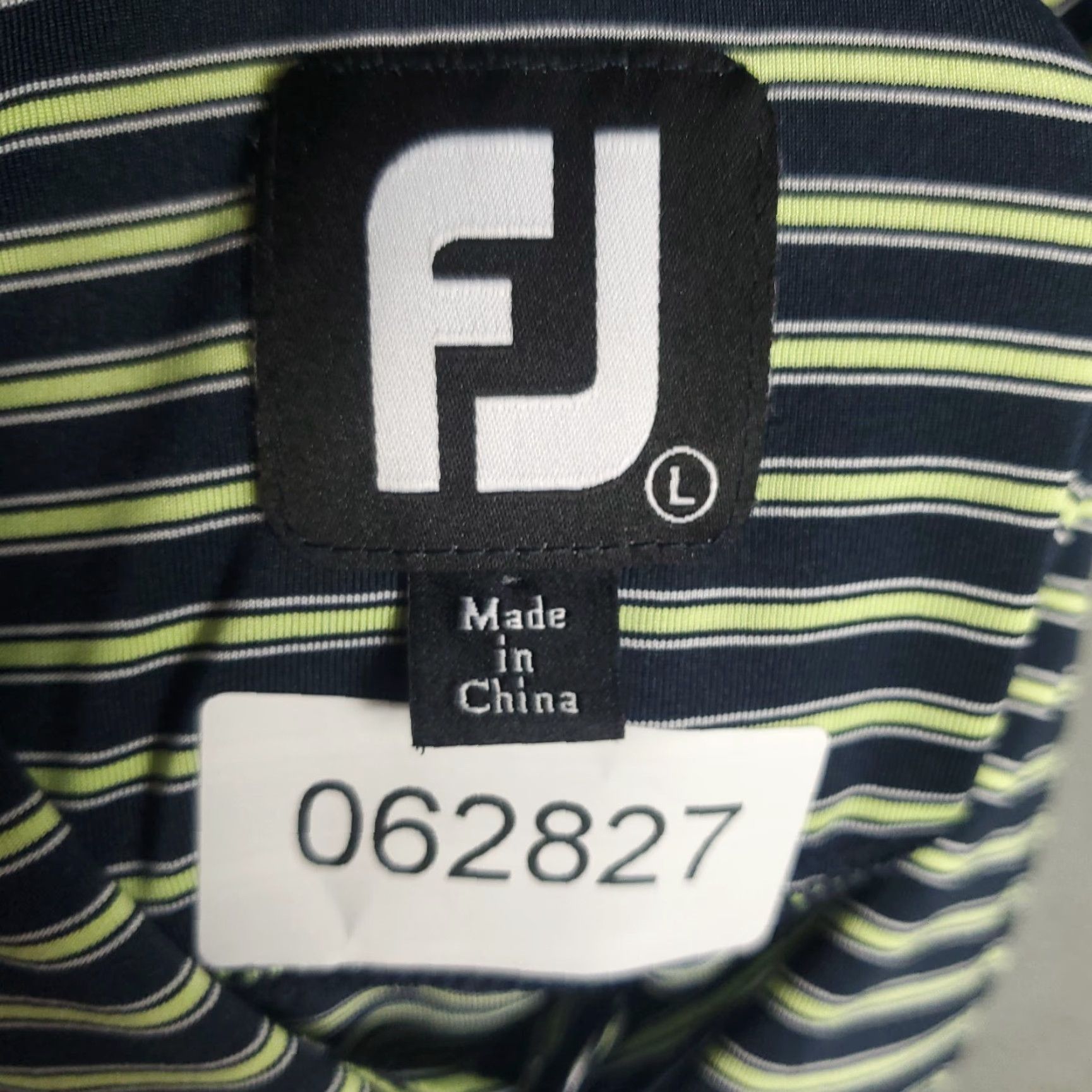 Footjoy FJ Polo Shirt Mens Size Large Blue Striped Golf Casual Short Sleeve Shirt Mens Blue Striped Polo FJ Size US L / EU 52-54 / 3 - 7 Thumbnail