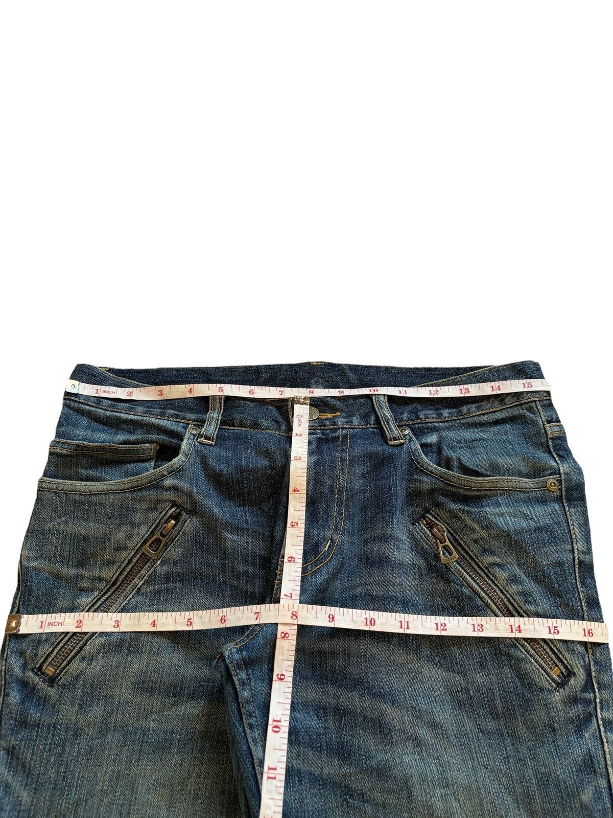 Designer × Japanese Brand Vintage Monsieur Nicole Tactical Mud Wash Distress Rip Jean Size US 31 - 13 Thumbnail