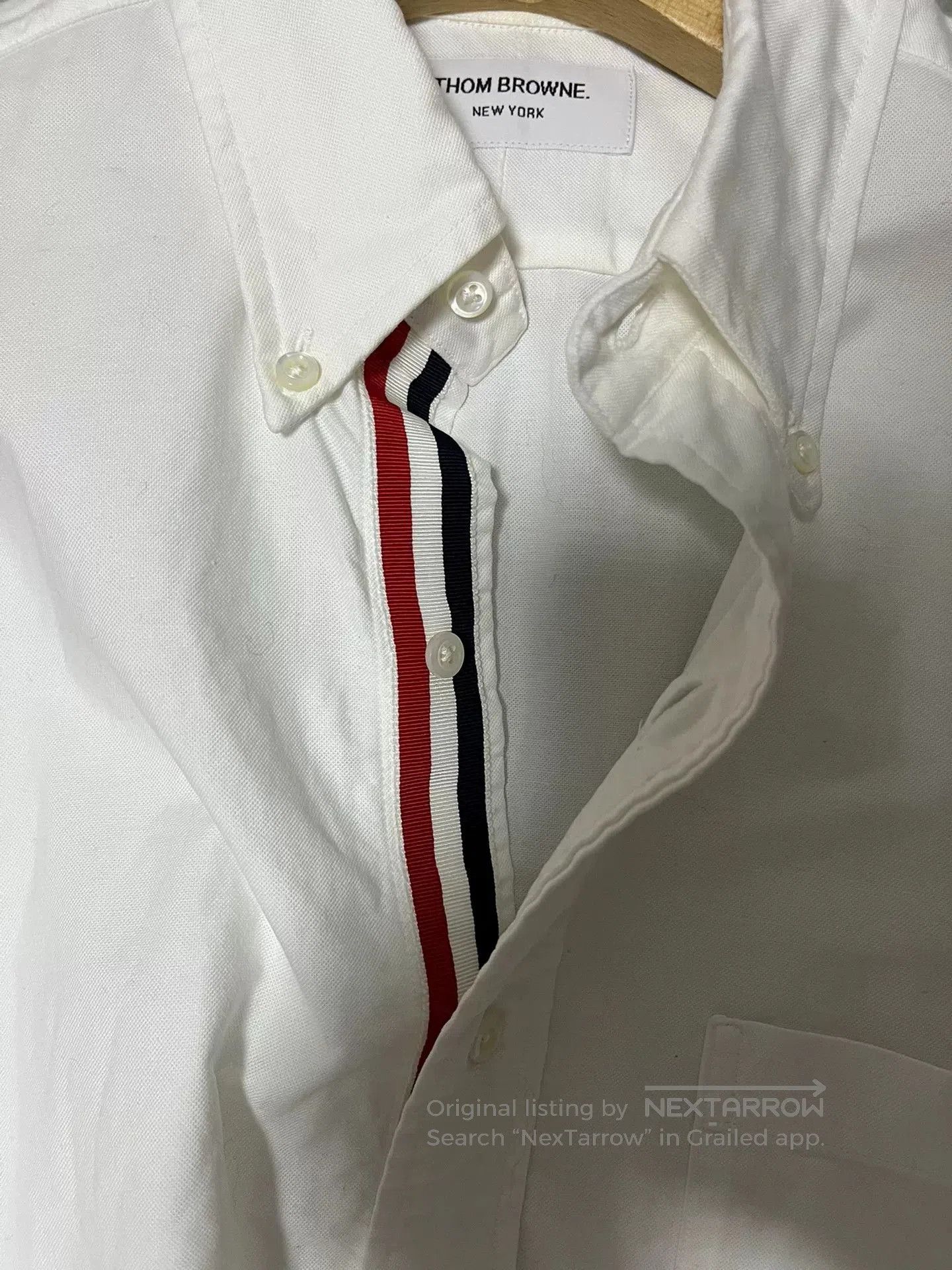 Thom Browne THOM BROWNE Classic Men's Shirt. Size US XL / EU 56 / 4 - 4 Thumbnail