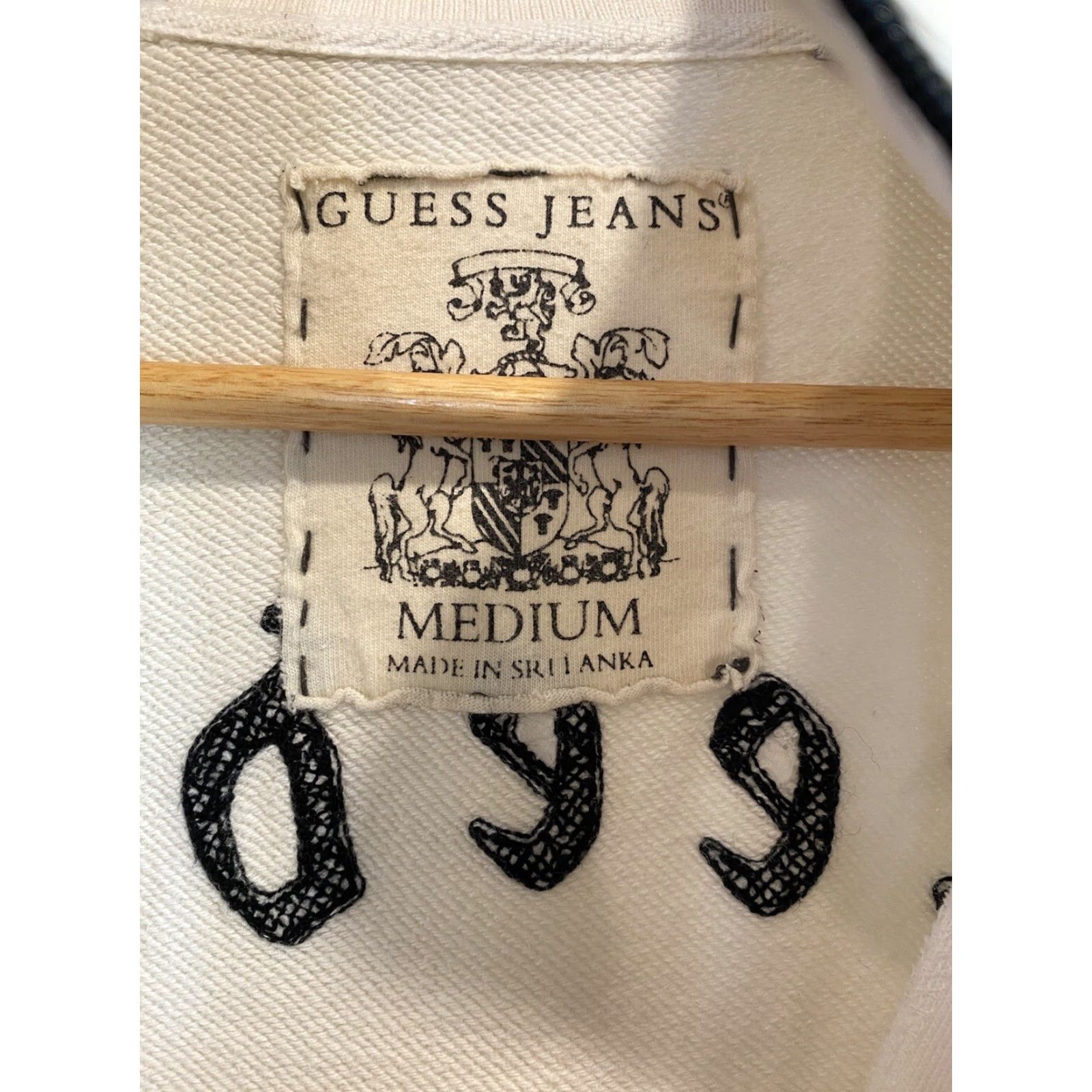 Guess Guess Jeans Cotton Freedom Race Track Jacket M Patches Embroidered Mens Medium White Size US 31 - 6 Thumbnail