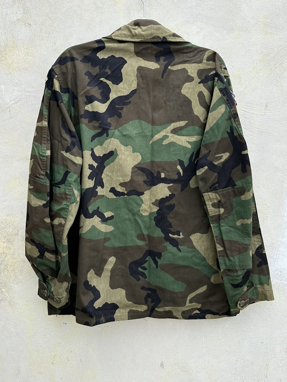 Vintage Combat Coat Woodland Pattern Size US L / EU 52-54 / 3 - 2 Thumbnail