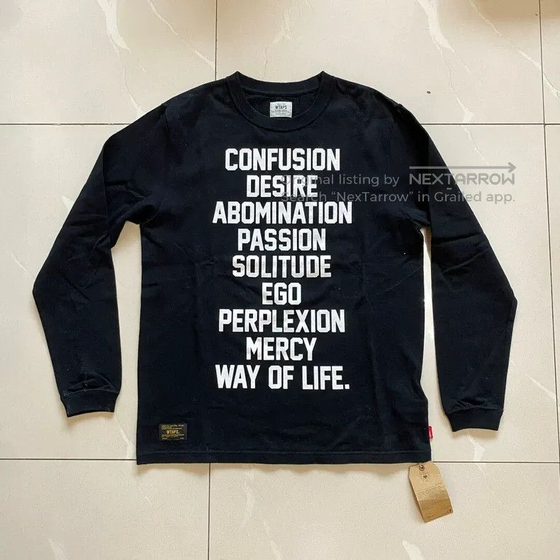 Vans × Wtaps Vans Wtaps Long Sleeve Waffle Lovers Flames T-shirt