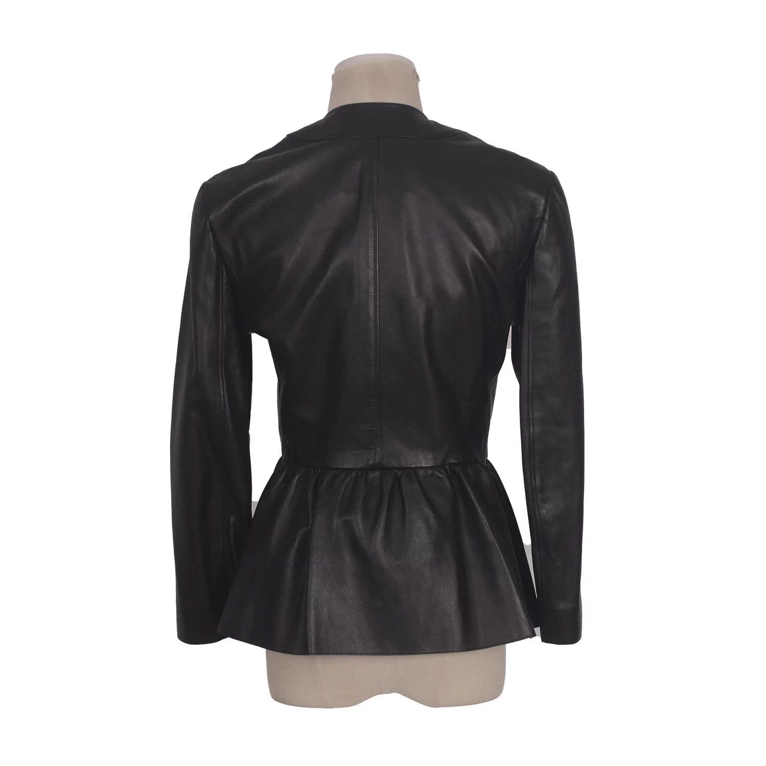 Gucci Gucci Leather Jacket Bow Rhinestone Silver Buckle Size XS / US 0-2 / IT 36-38 - 6 Thumbnail