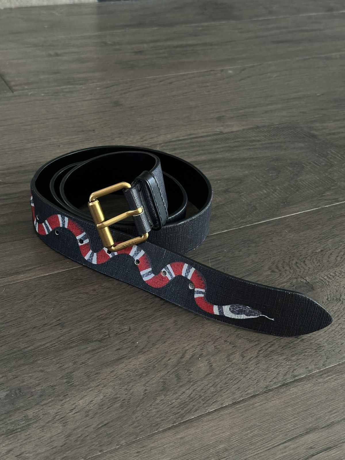 Gucci Gucci King Snake Belt - Good Buckle - 52/130 Size ONE SIZE - 1 Preview