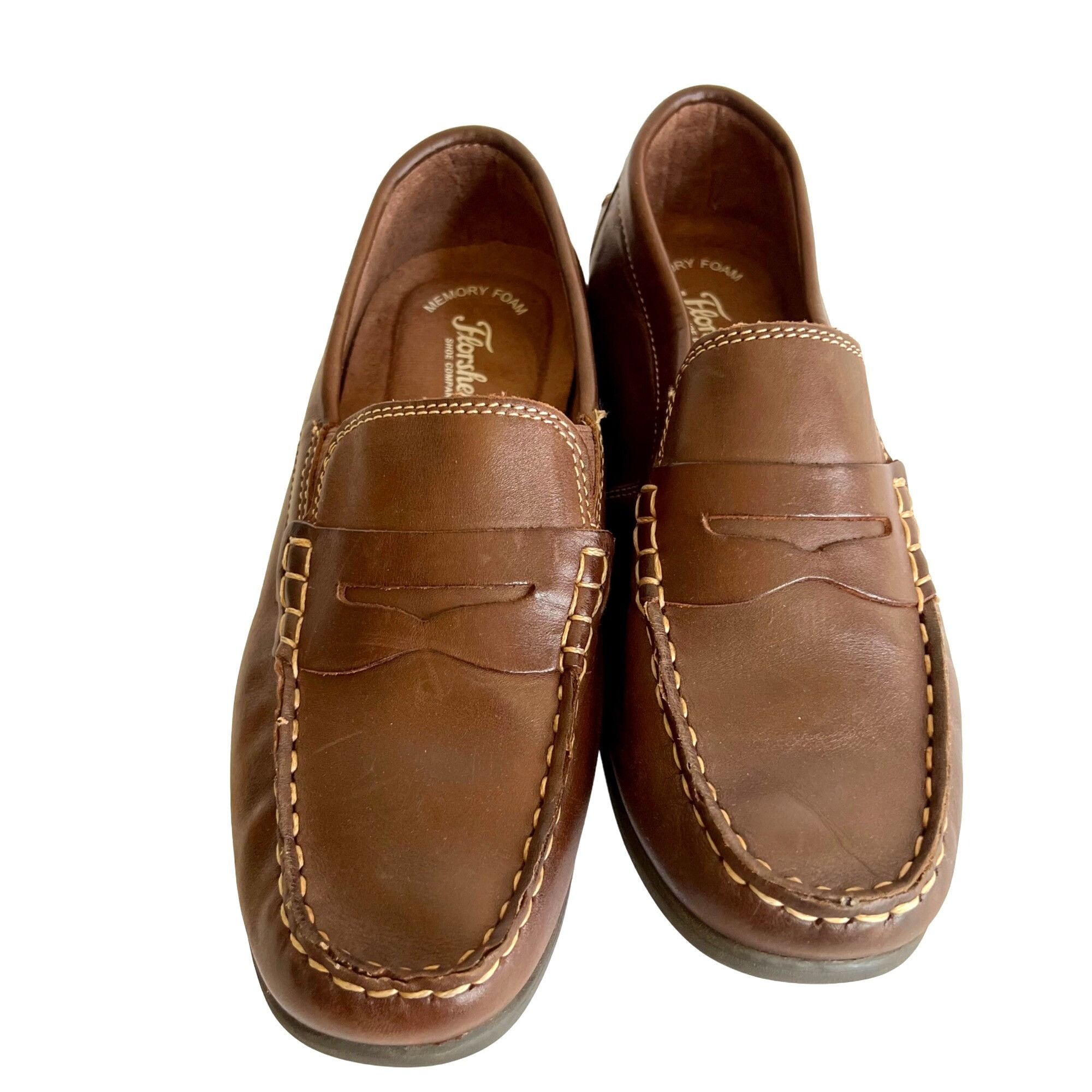 Florsheim Oxfords Brown Loafers Leather Dress Shoes Mens Siz