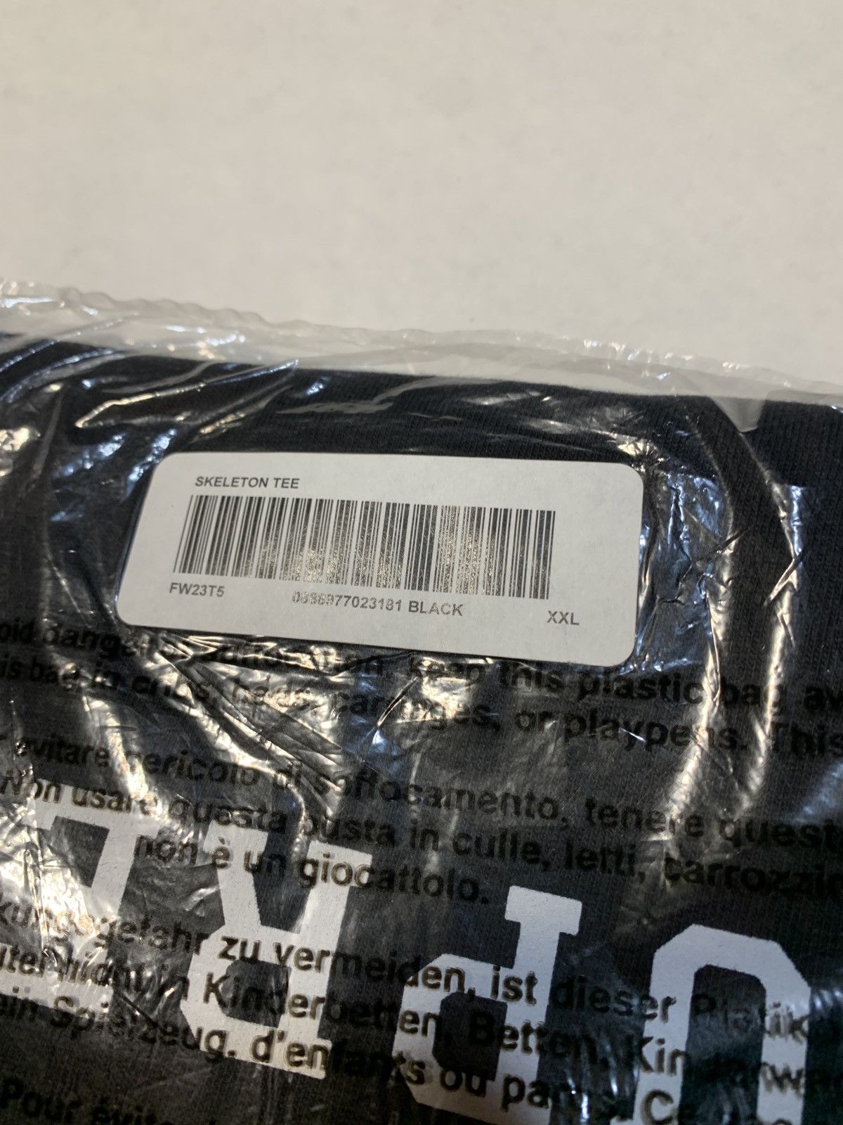 Supreme 💀🎄Supreme Skeleton Tee (FW23) Black Size US XXL / EU 58 / 5 - 4 Thumbnail