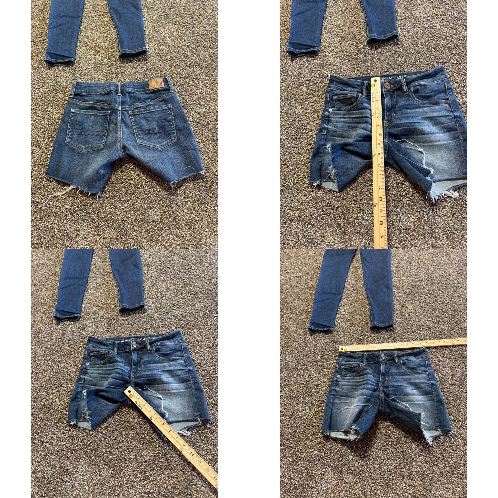 American Eagle Outfitters American Eagle Women's Jeans & Shorts Size 4 Blue Denim Lot Of 2 Jegging Cutoff Size 27" / US 4 / IT 40 - 9 Thumbnail