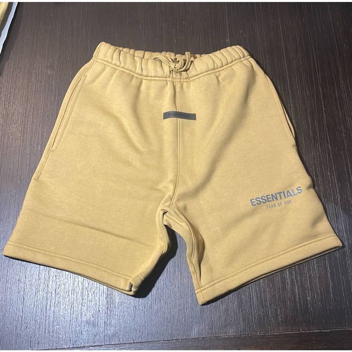 Fear of God Fear Of God Essentials Amber Gold Sweat Shorts Men XXSmall ...