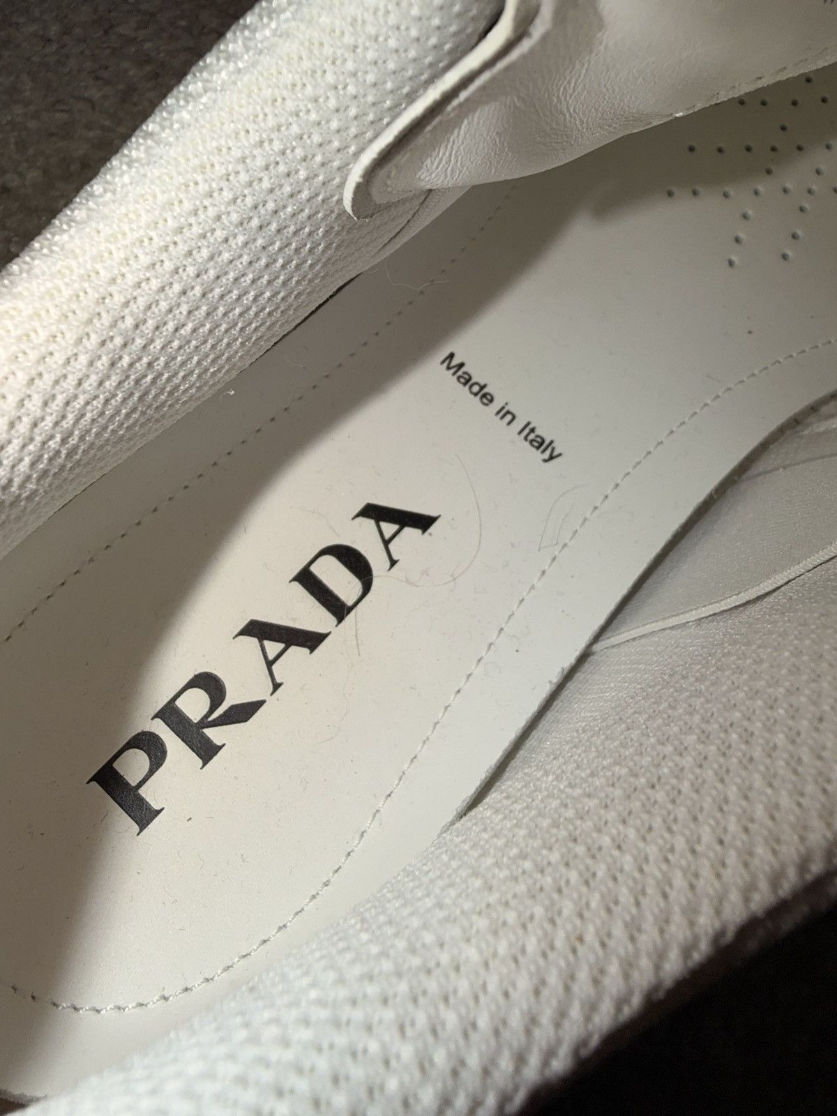 Prada Prada White Leather Shoes 2025 Size US 10.5 / EU 43-44 - 5 Thumbnail