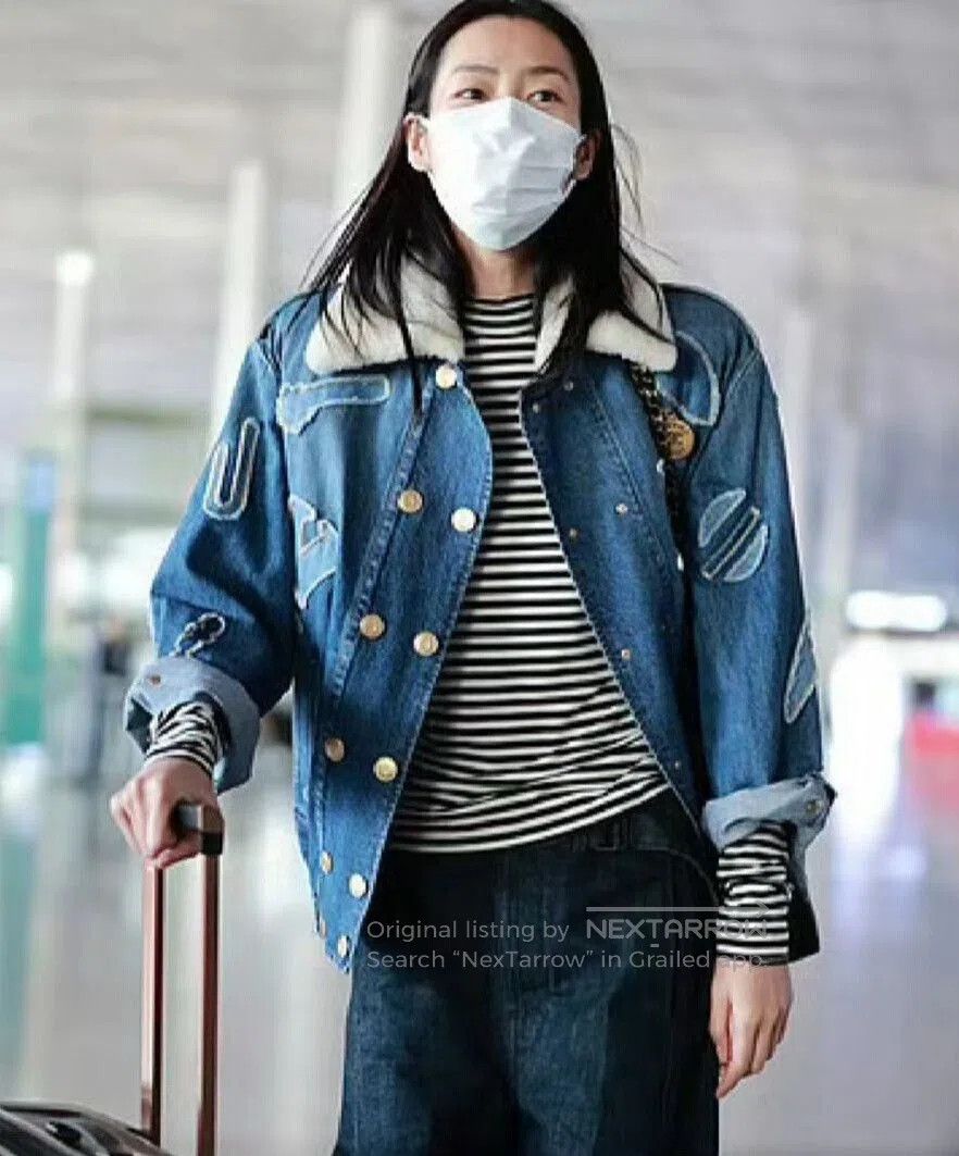 Chanel Chanel Egypt Collection Denim Shearling Jacket. Size S / US 4 / IT 40 - 2 Thumbnail