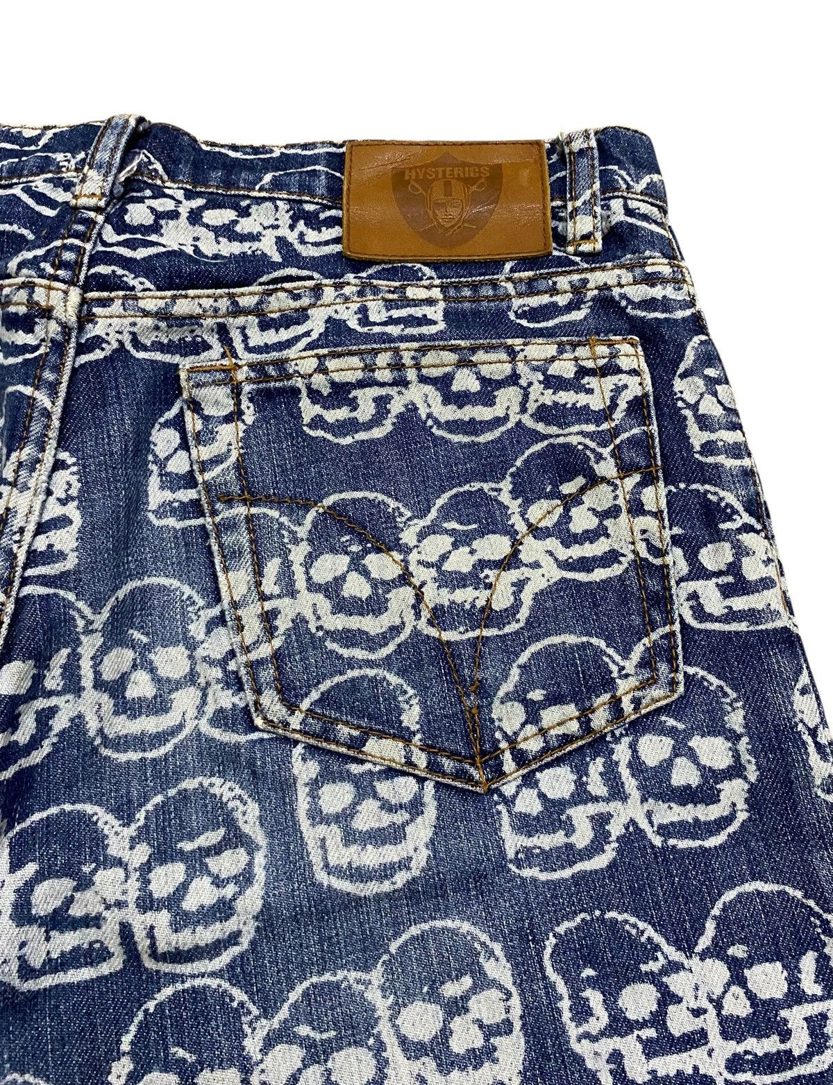 Hysteric Glamour Very Rare Vintage Hysteric Glamour Skull Print Jeans 1999s Size US 28 / EU 44 - 11 Thumbnail