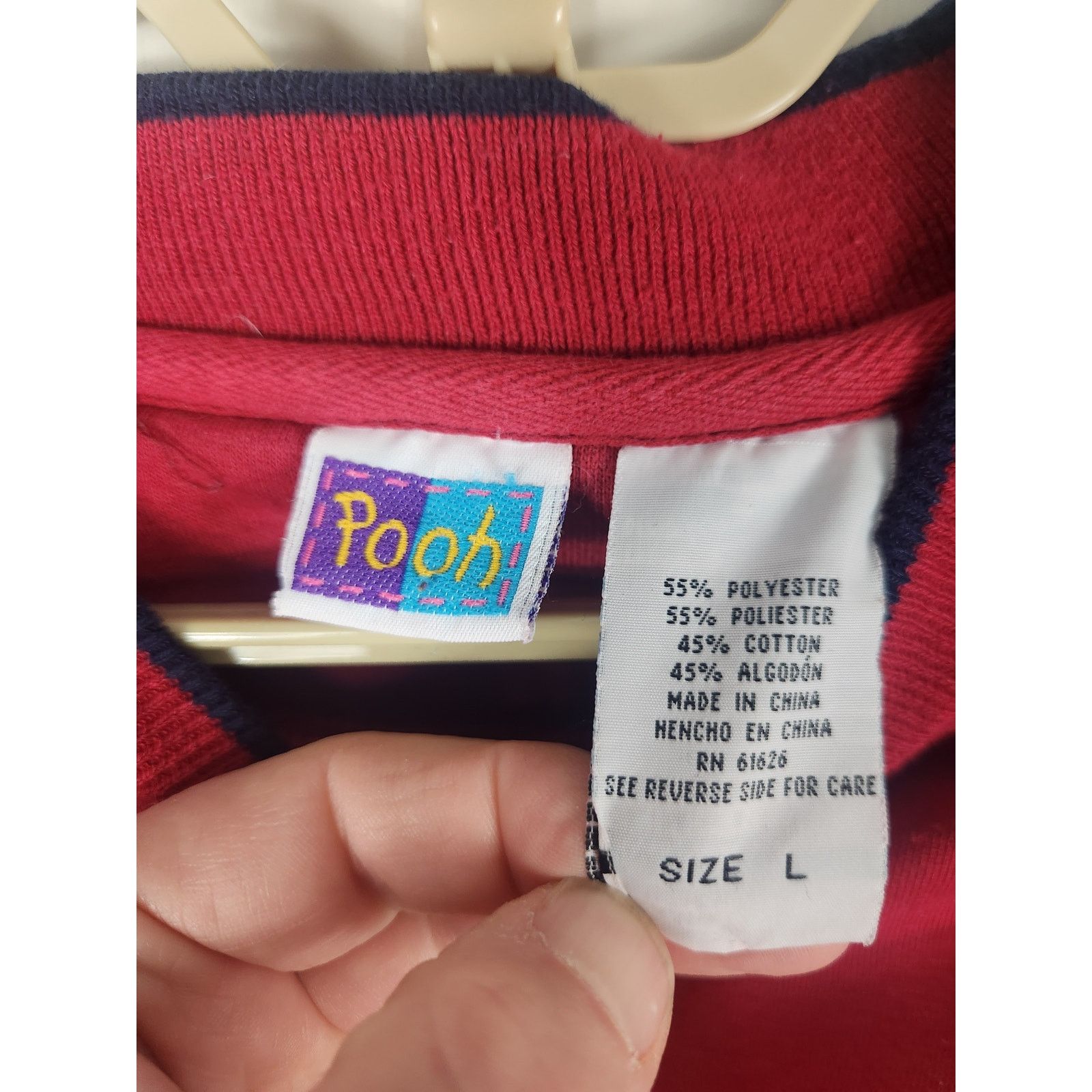 Disney Vintage Winnie the Pooh Embroidered Crewneck Men's Large Size US L / EU 52-54 / 3 - 3 Thumbnail