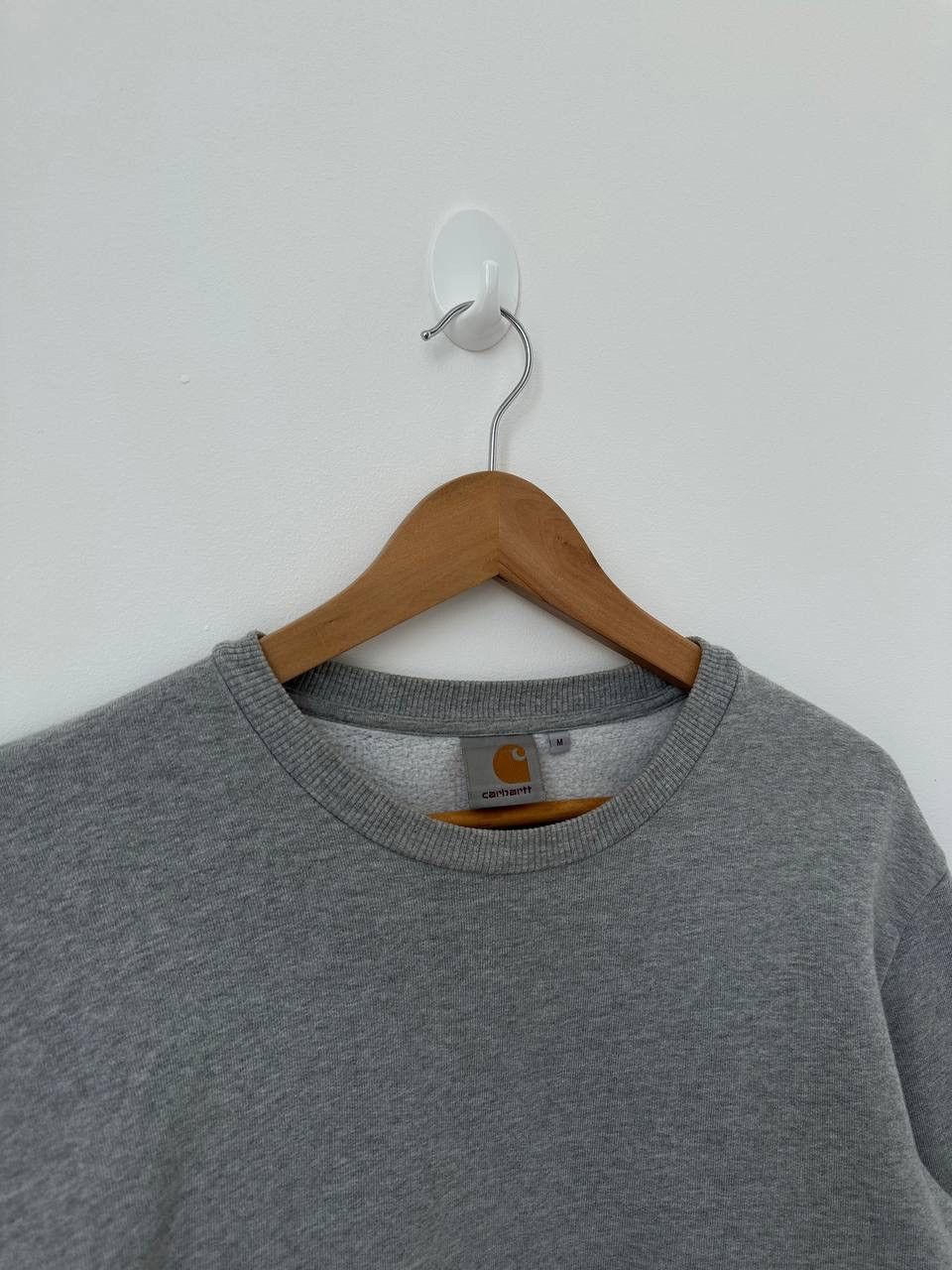 Carhartt × Carhartt Wip × Vintage Vintage Carhartt State Sweat Flag Gray Big Logo Sweatshirt Size US M / EU 48-50 / 2 - 4 Thumbnail