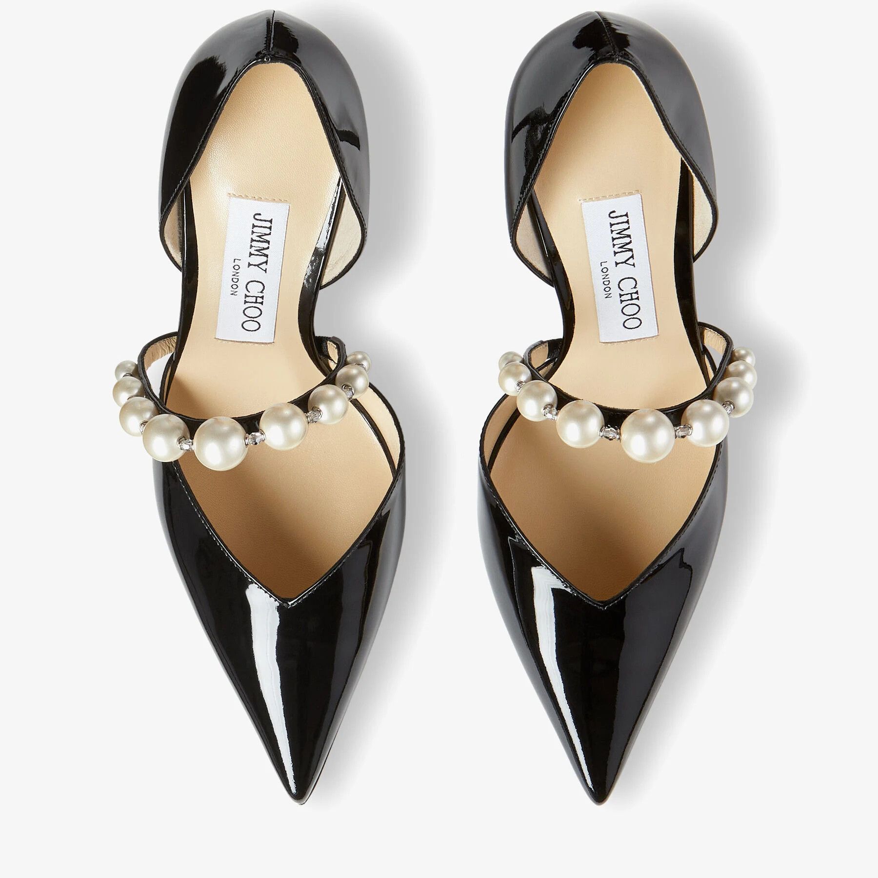 Jimmy Choo o1s22i1n1024 Aurelie Pumps in Black Size US 7 / IT 37 - 4 Thumbnail