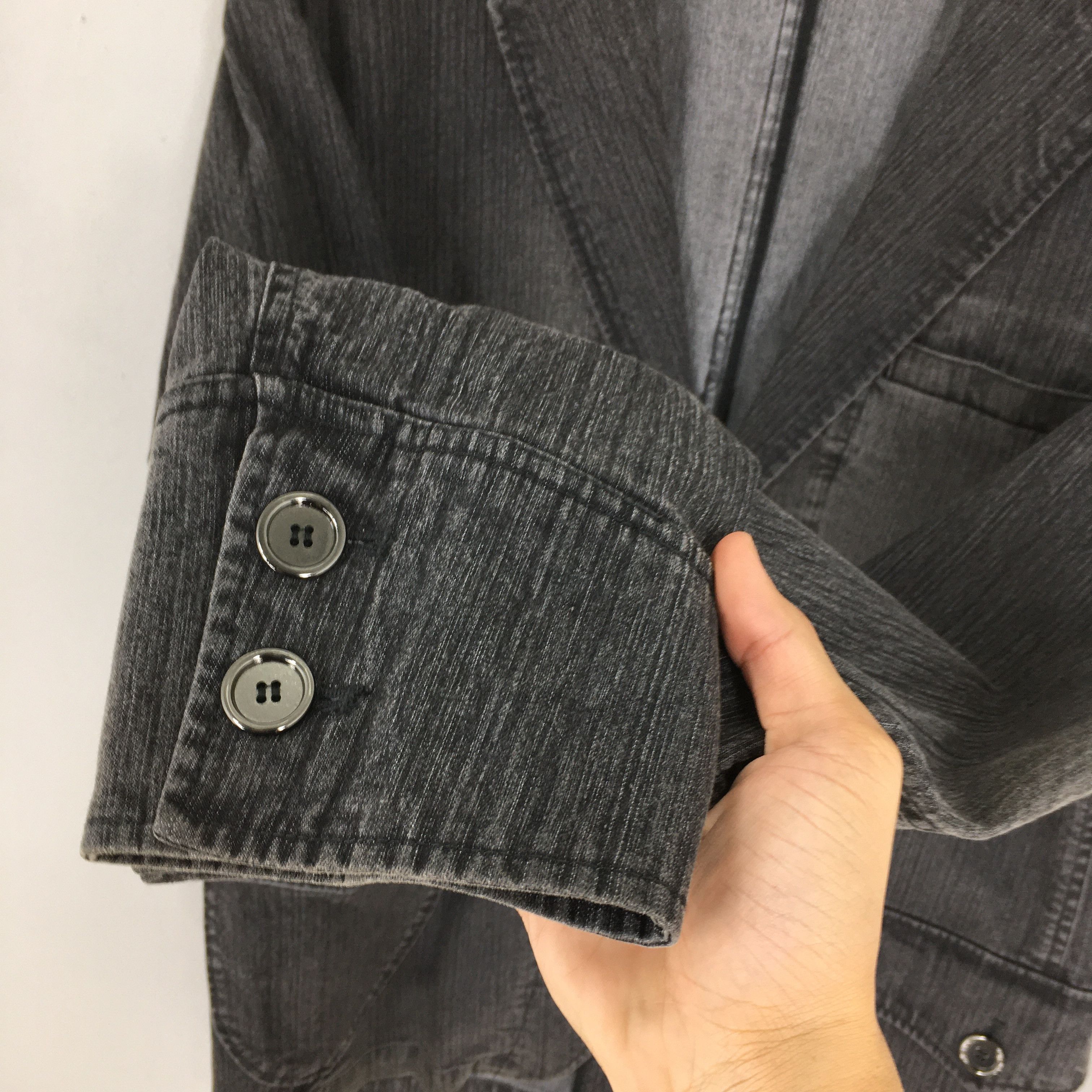 Other Vintage 1980s Denim Jeans Workwear Black Jacket Large Size US L / EU 52-54 / 3 - 5 Thumbnail
