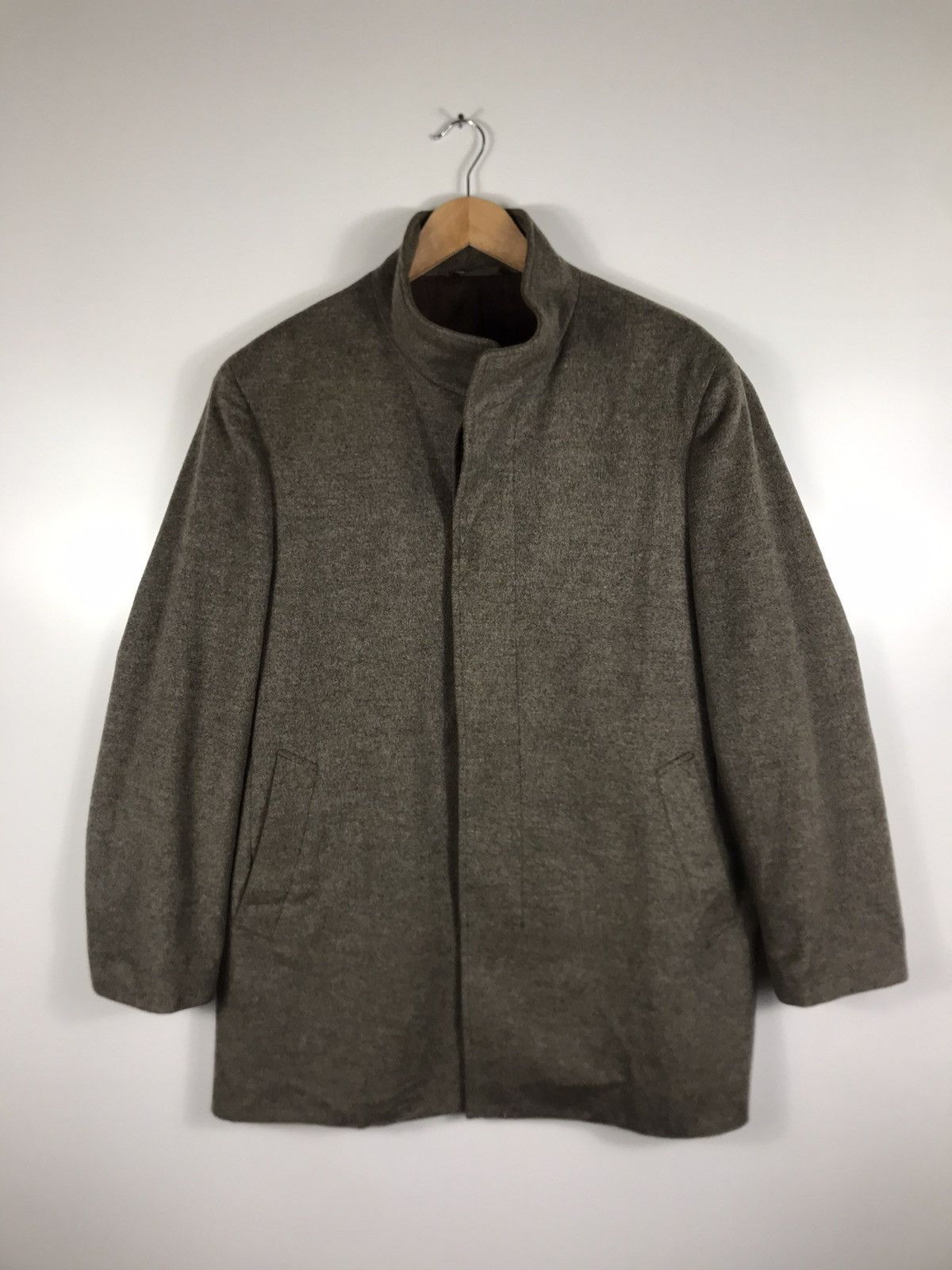 Japanese Brand × Vintage ⚡️Vintage Ramble Cashmere Wool Button Coat Jacket Size US L / EU 52-54 / 3 - 1 Thumbnail