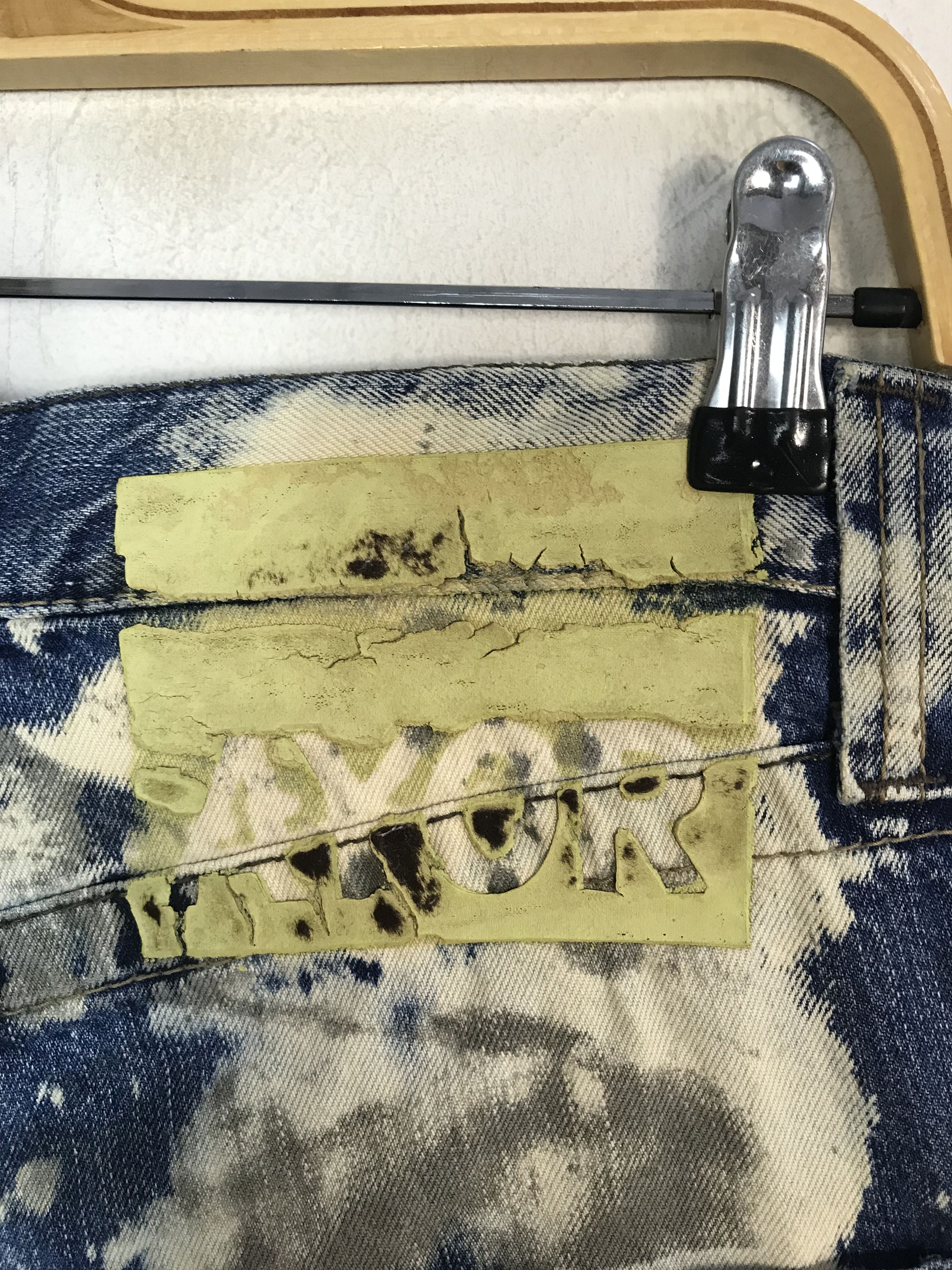 Other Distressed Ayor Bleach Pocessing Denim Jeans Straight Cut Size US 32 / EU 48 - 7 Thumbnail