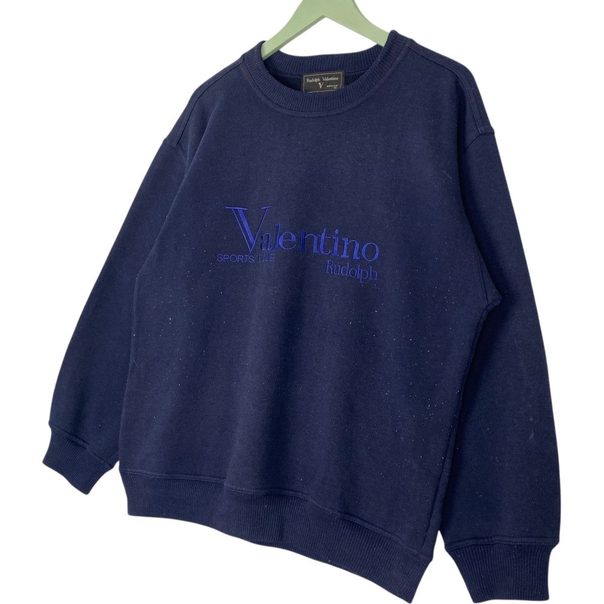 Vintage Vintage Valentino Rudolph Sweatshirt Logo Navy Blue Size M Size US M / EU 48-50 / 2 - 2 Thumbnail