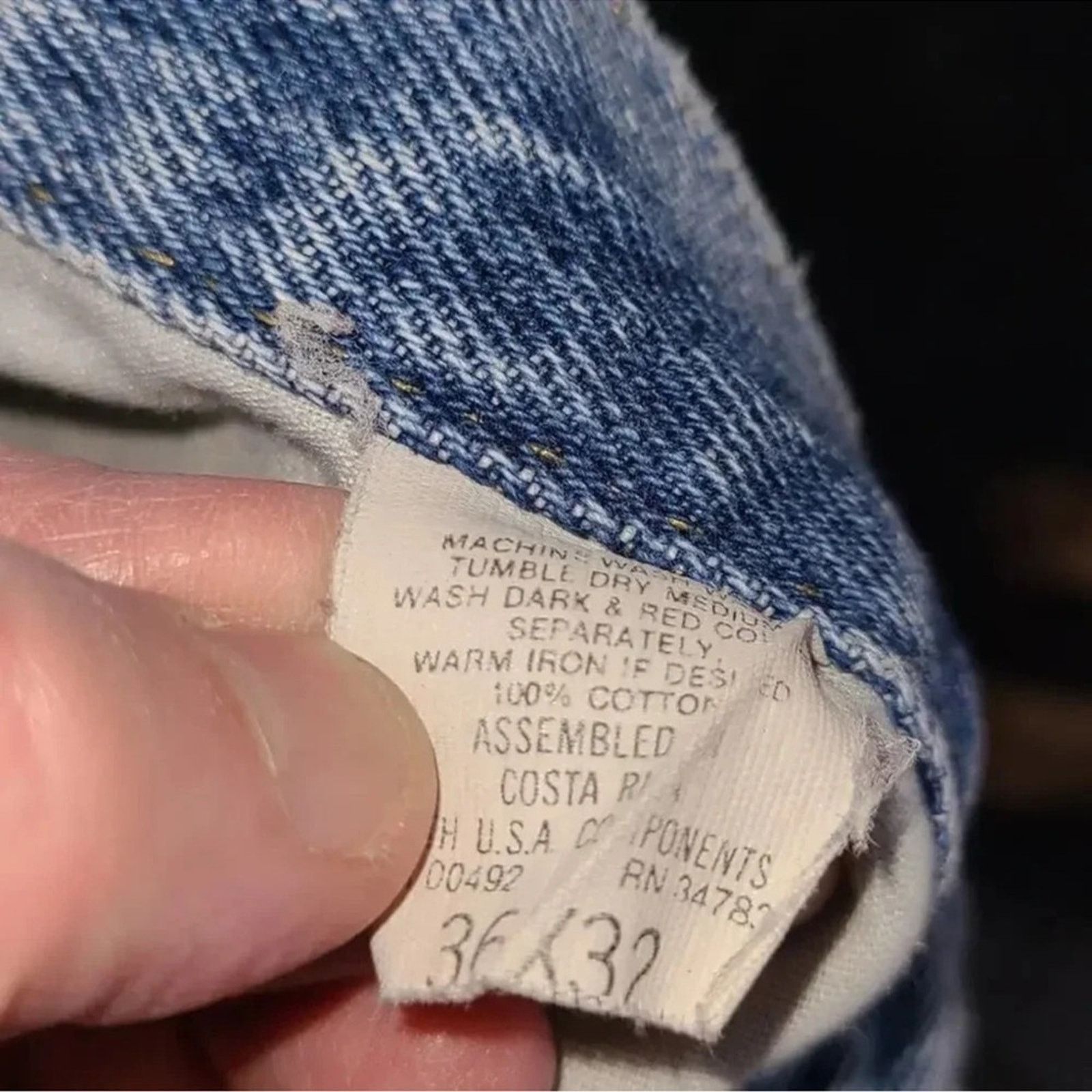 Lee Vintage Lee Straight Leg Jeans Size US 36 / EU 52 - 9 Thumbnail