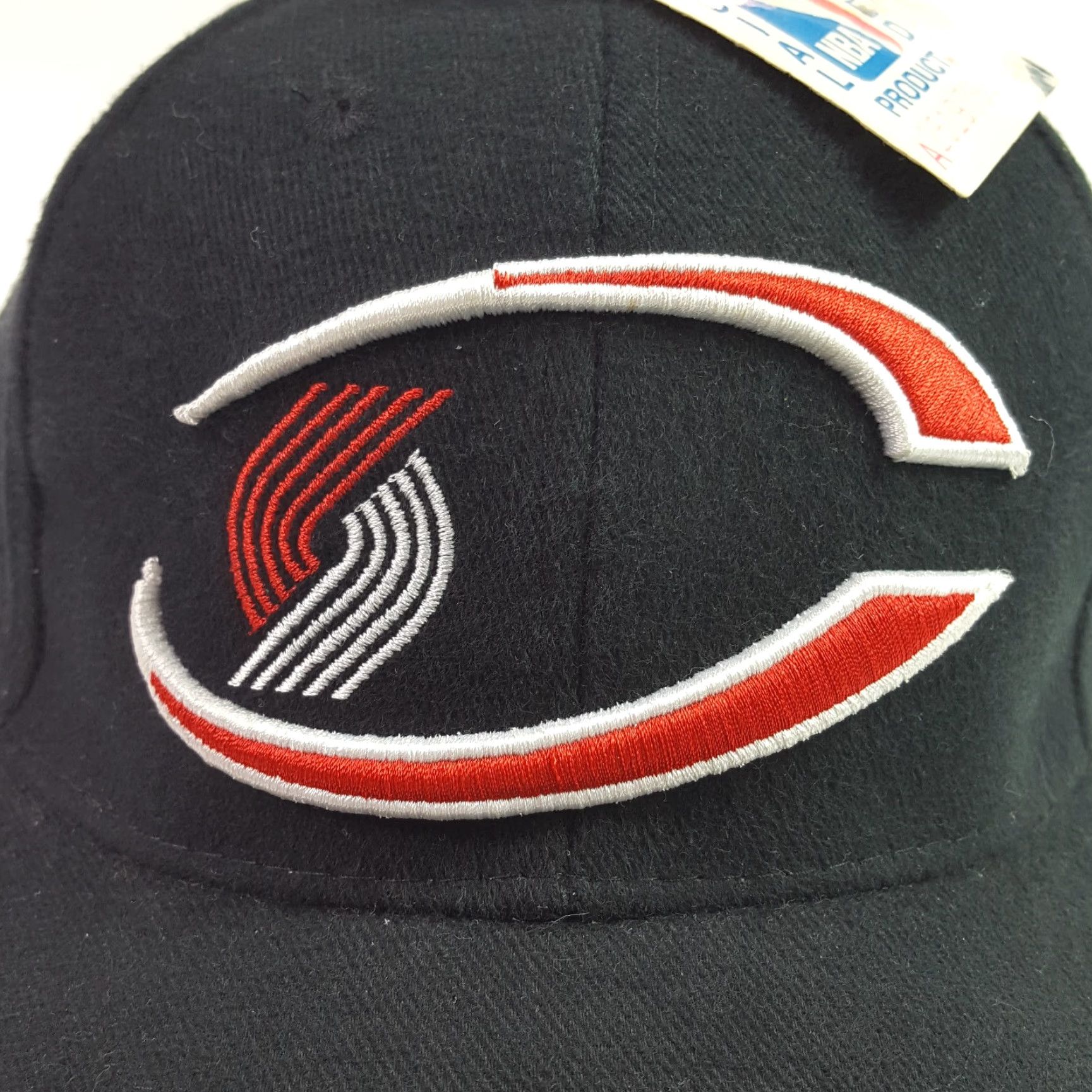 NBA VINTAGE Portland Trail Blazers NBA Baseball Cap Hat Adjustable Black Men 90s Sports Embroidered Draft Premier Retro Cap Size 44L - 2 Thumbnail