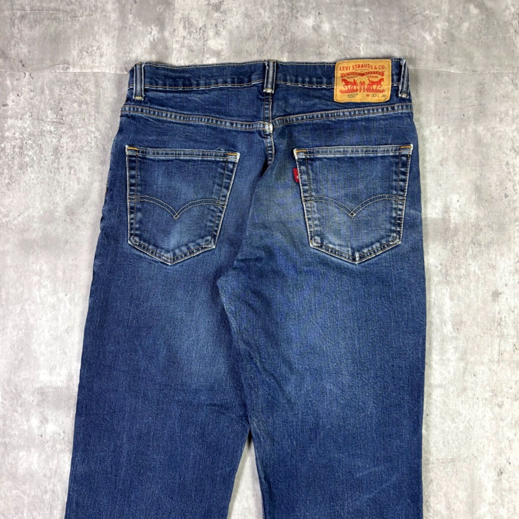 Levi's Levis Jeans 550 Relaxed Fit Mens 30x27 Blue Denim Medium Wash Vintage 90s Pants Straight Size US 30 / EU 46 - 6 Thumbnail