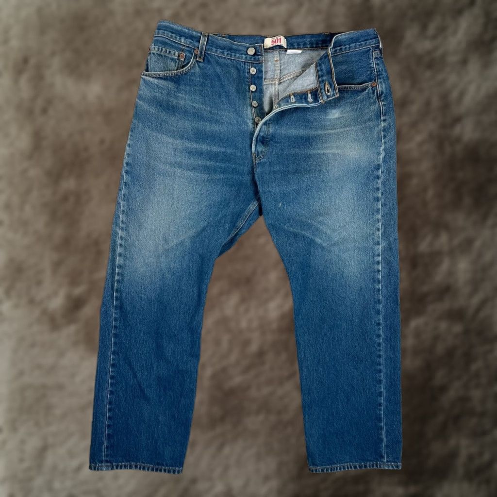 Levi's VINTAGE Levi’s 501 Jeans Denim Blue Medium Wash 38x29 Regular Men Size US 38 / EU 54 - 1 Thumbnail