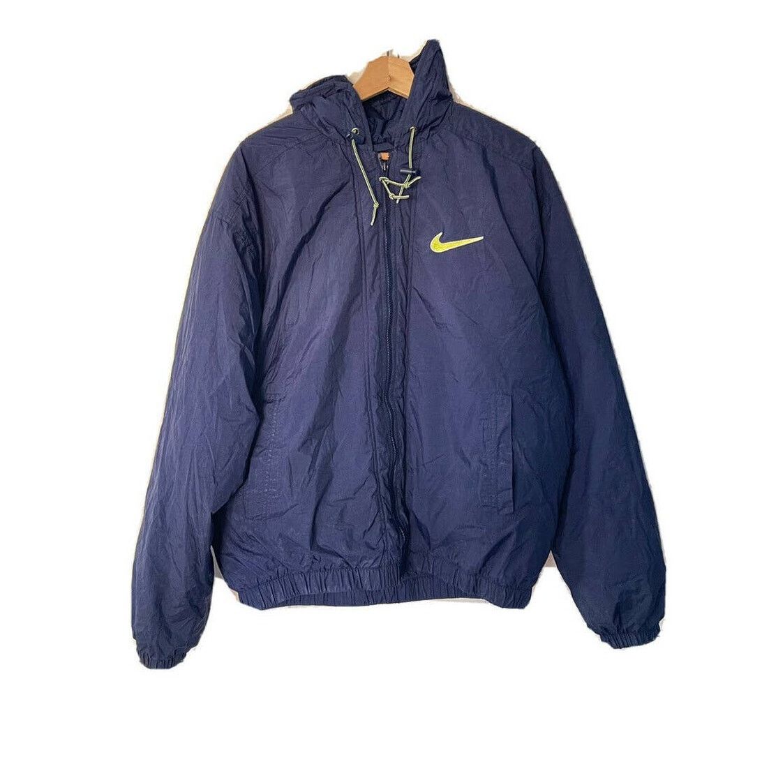 Nike Vintage 90’s L Nike Blue Lined Jacket Zip 90s VTG Size US L / EU 52-54 / 3 - 1 Thumbnail