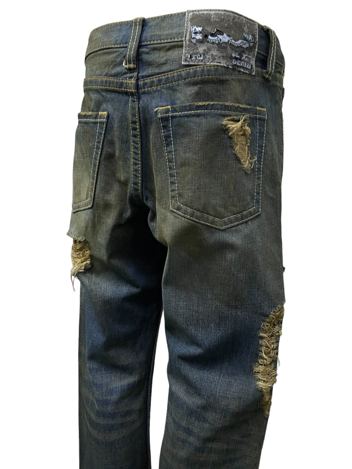 Hysteric Glamour × In The Attic Co&Lu Japan Mud Wash Distressed Jeans Size US 30 / EU 46 - 5 Thumbnail