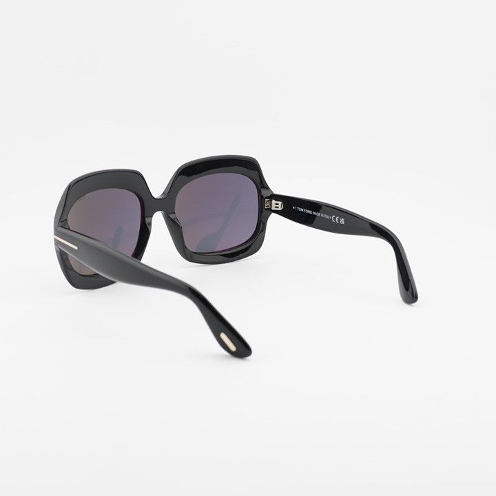 Tom Ford Tom Ford Ren FT1155 01A Sunglasses Black Square Frame Size ONE SIZE - 4 Thumbnail