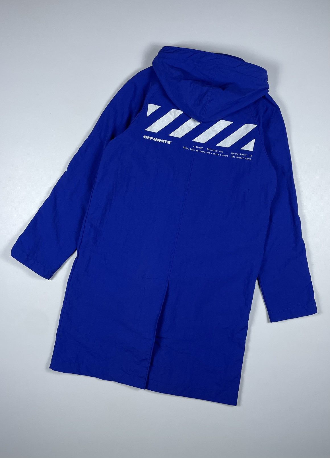 Off-White Off-White Logo Windbreaker Coat Full-length jackets Size US S / EU 44-46 / 1 - 1 Thumbnail