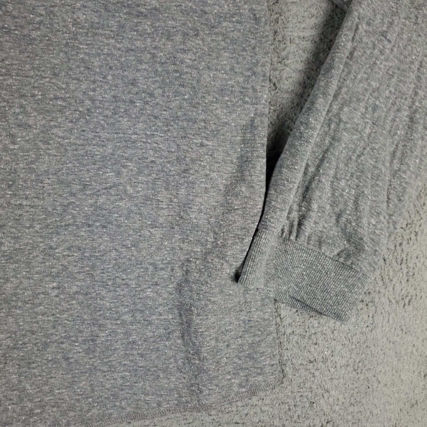 Marine Layer MARINE LAYER T SHIRT Mens Large Gray Thermal Henley Long Sleeve Casual Athletic Knit Logo Tee Adult L Gray, 90s/Modern Sports Outdoor Theme Mens Size US L / EU 52-54 / 3 - 4 Thumbnail