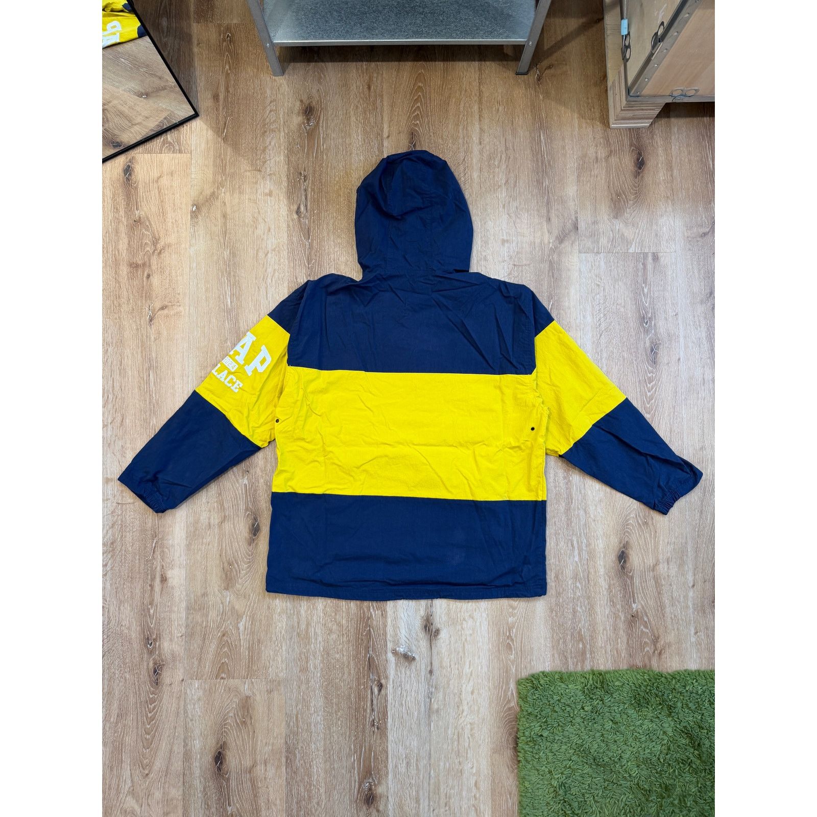 Gap Palace x Gap Windbreaker Anorak Navy Blue Yellow Logo NWT Size US S / EU 44-46 / 1 - 2 Thumbnail