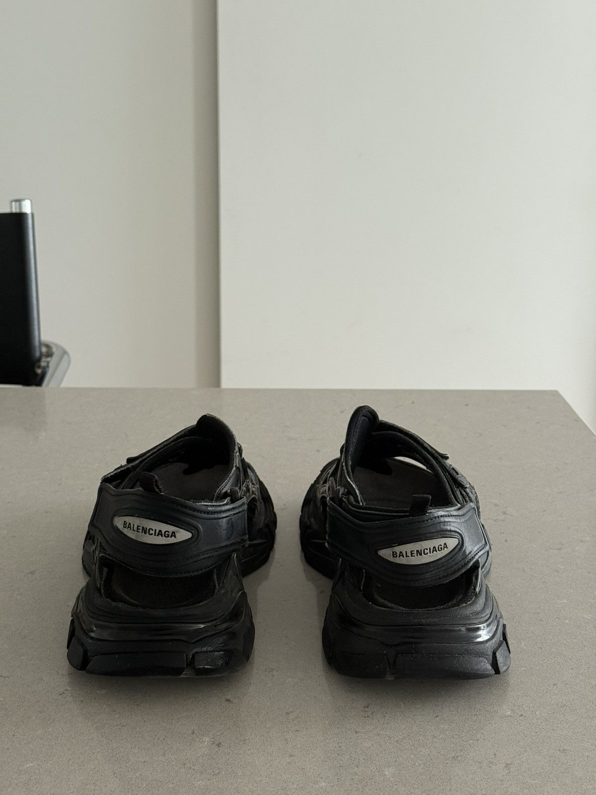 Balenciaga Black Balenciaga Track Sandals Size US 8 / EU 41 - 3 Thumbnail