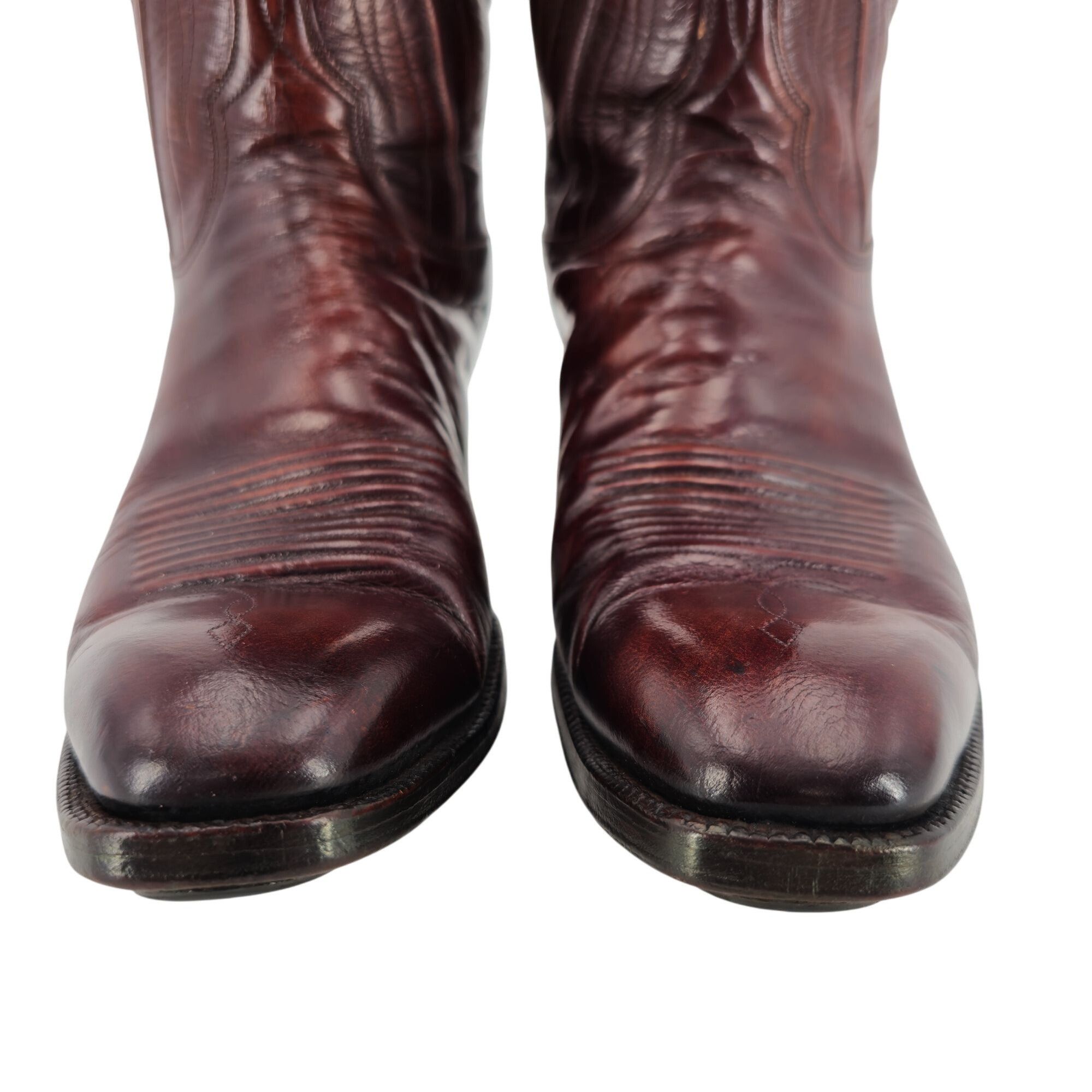 Lucchese Vintage Lucchese 1980 San Antonio French Toe Brown Mens 9C Size US 9 / EU 42 - 9 Thumbnail
