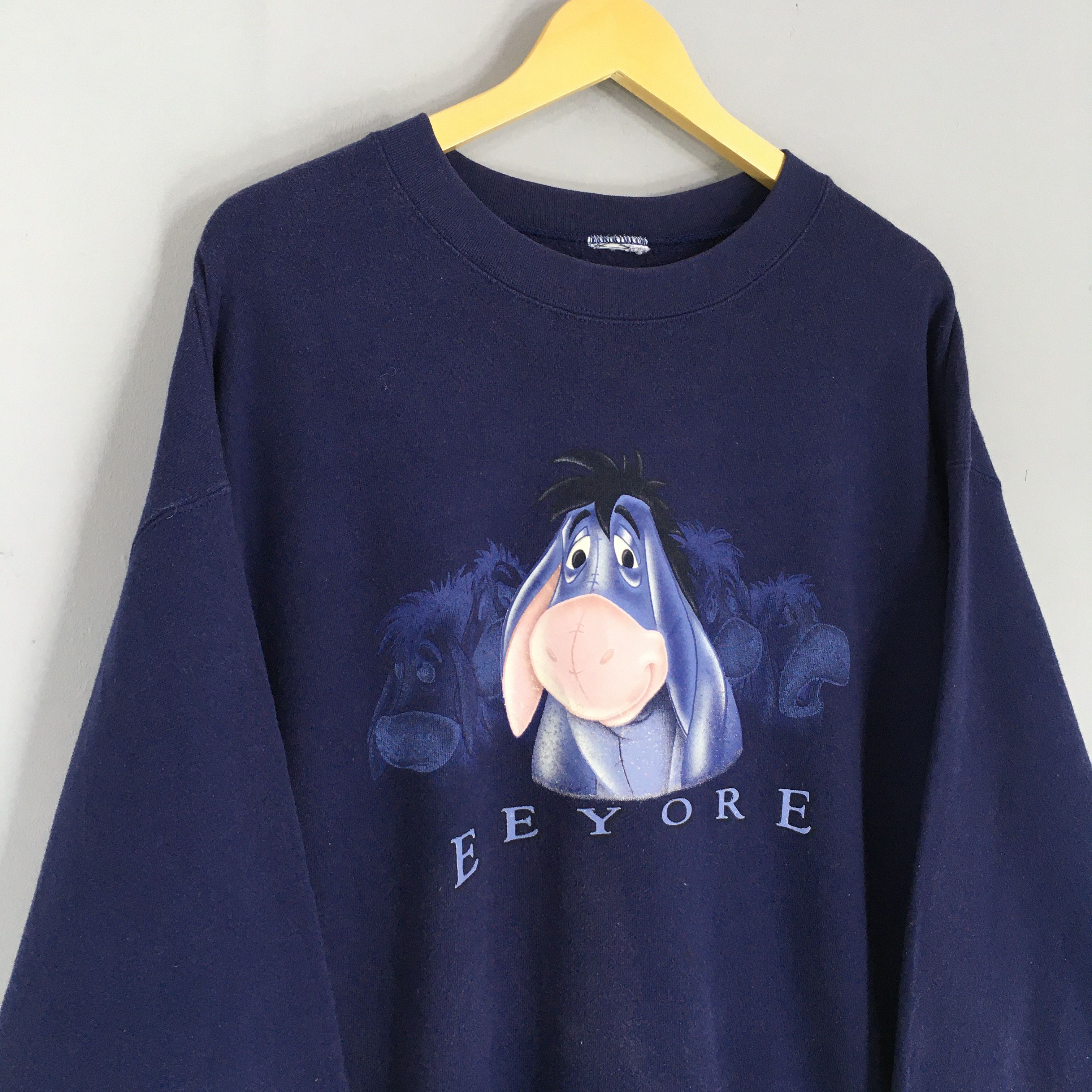 Disney × Vintage Vintage 90s Disney Eeyore Character Purple Sweatshirt XLarge Size US XL / EU 56 / 4 - 3 Thumbnail