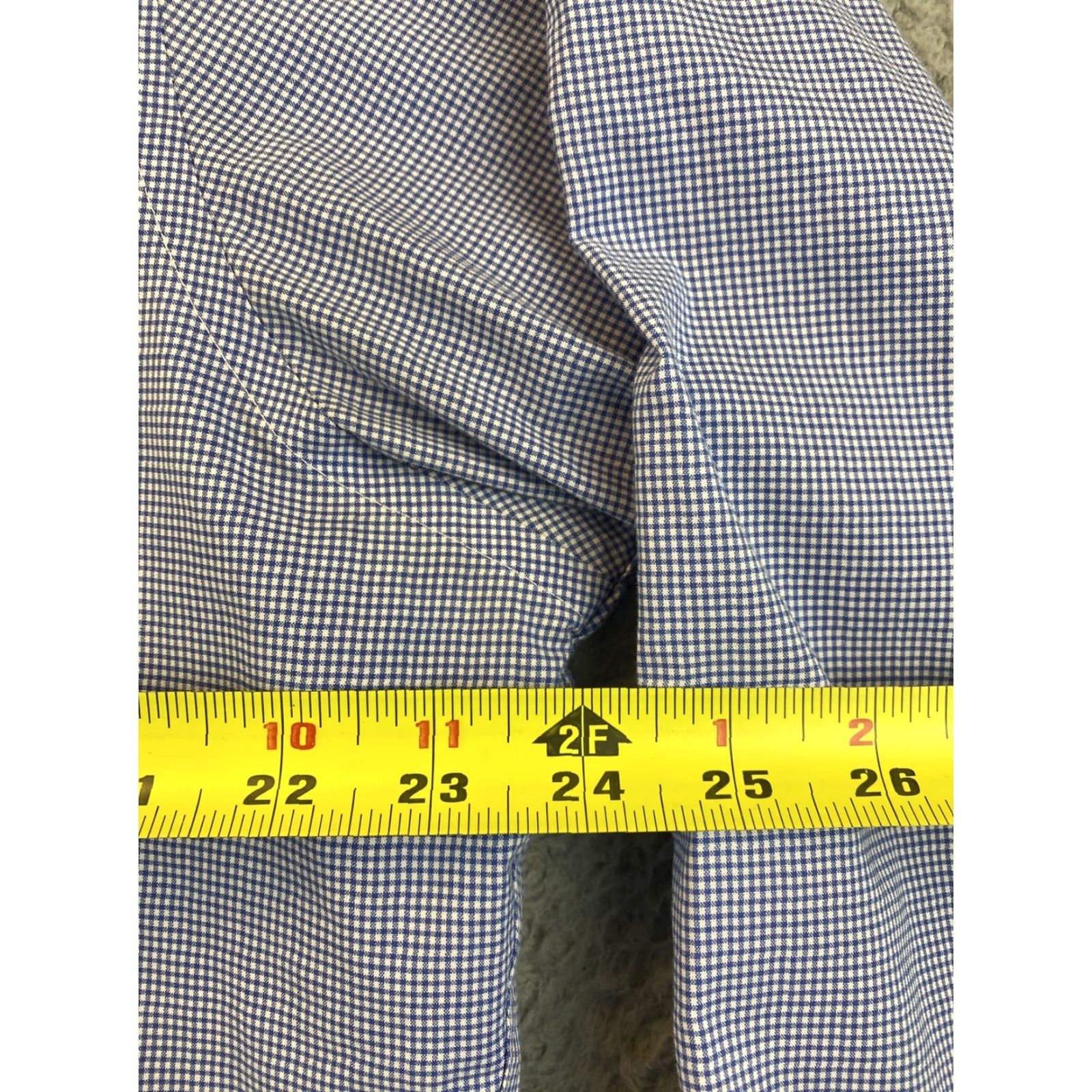 Ralph Lauren Ralph Lauren Shirt Blue/White Check Button-Up, Classic Fit, Size 16.5, Mens Size US L / EU 52-54 / 3 - 6 Thumbnail