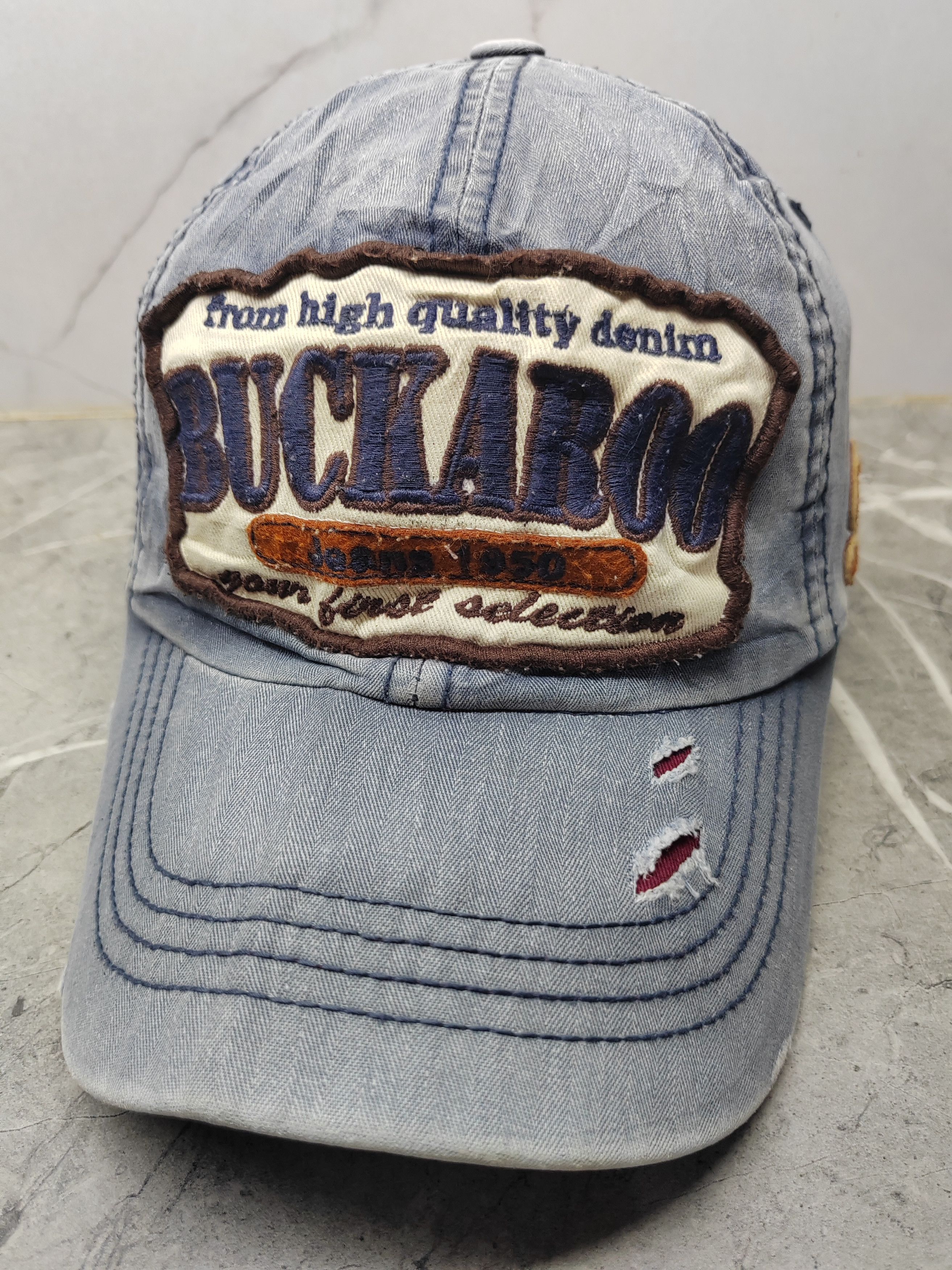 Japanese Brand Vintage Buckaroo Distressed Style Cap Hat Size ONE SIZE - 1 Thumbnail